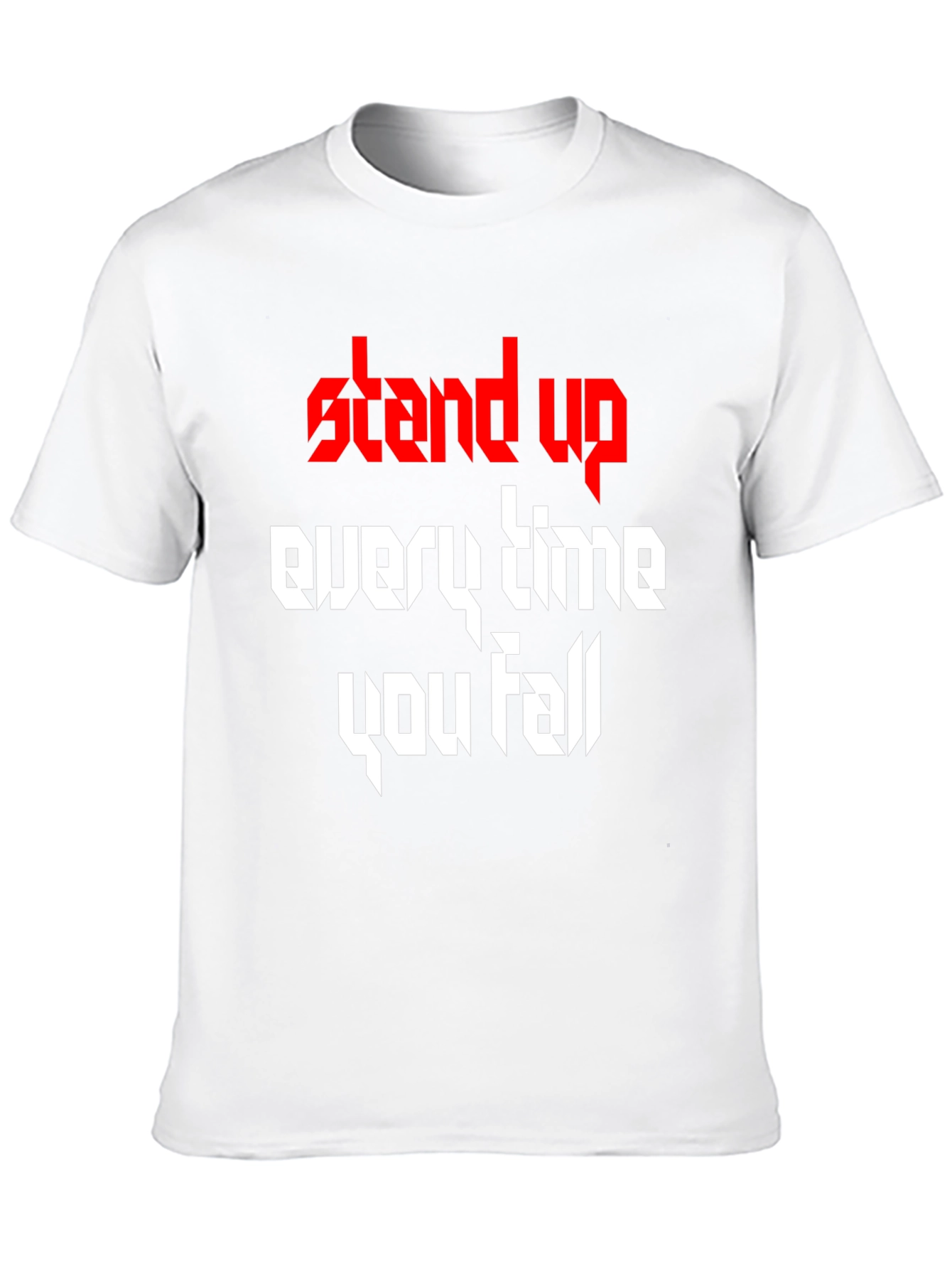Black Stand Up T-Shirt - Inspirational Graphic Tee view 10