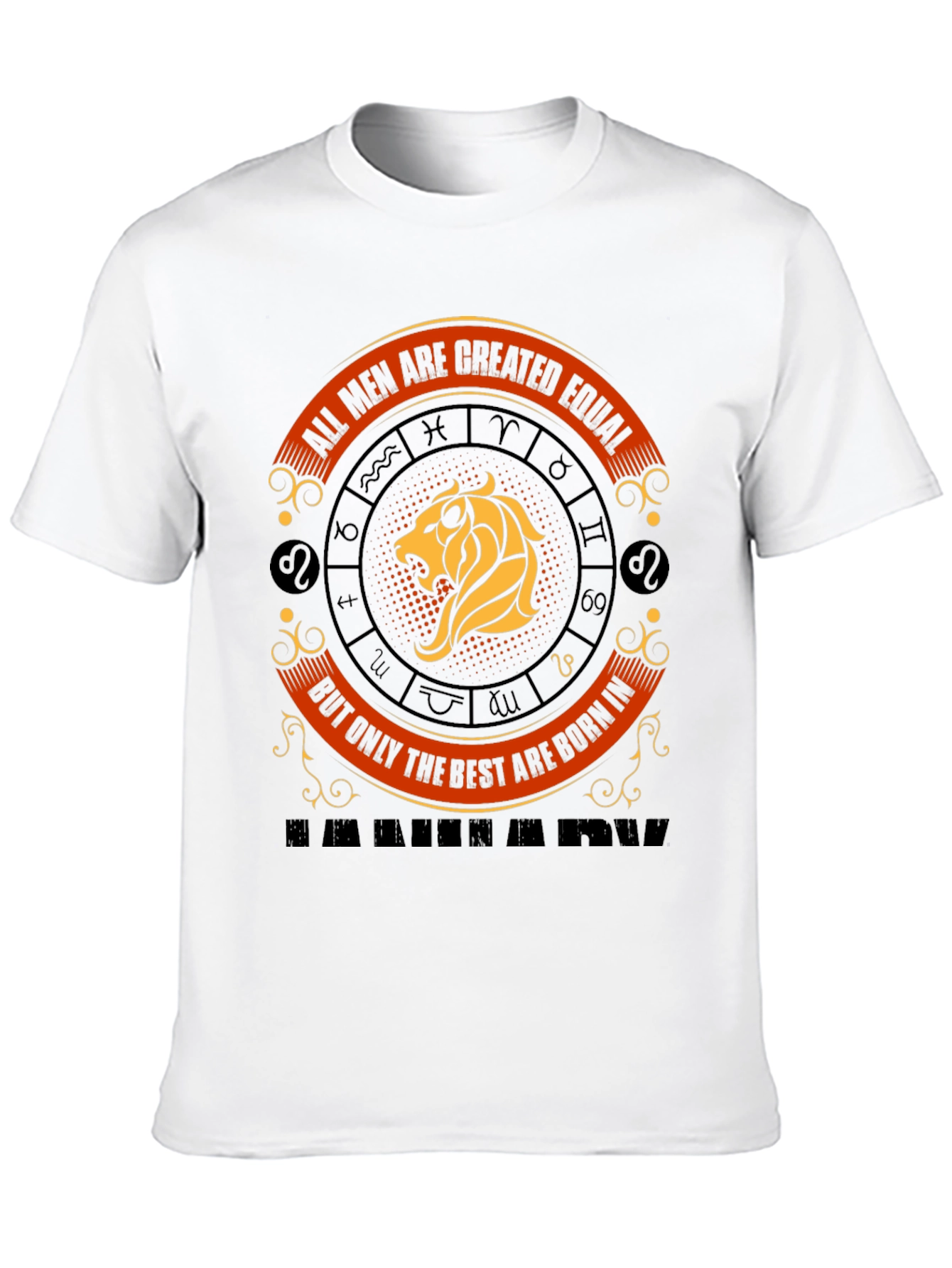 Black Lion Zodiac Men's Graphic Tee - Best are Born in... view 10