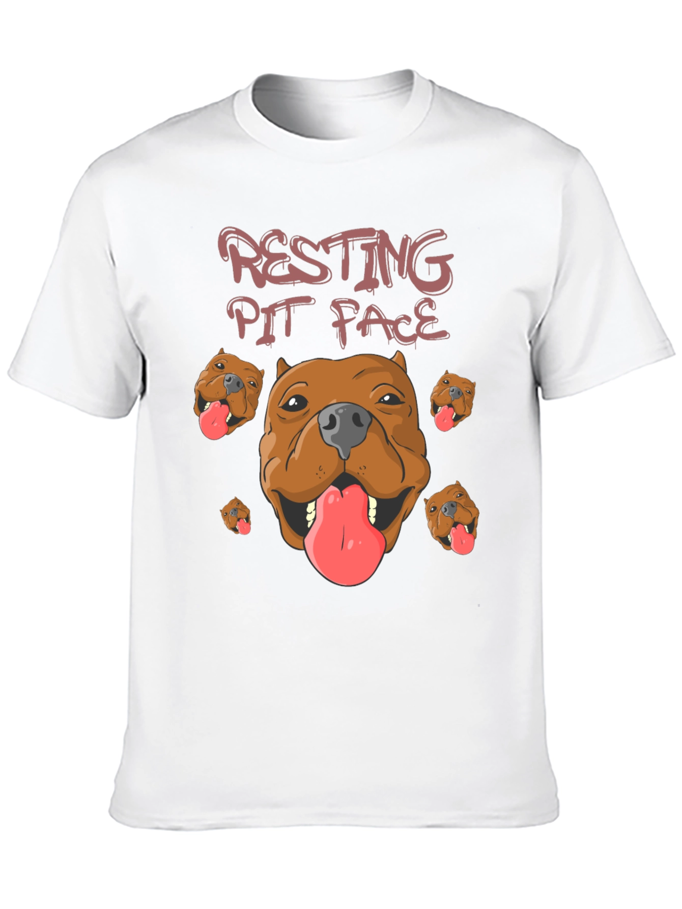 Resting Pit Face T-Shirt Funny Dog Lover Tee - 10