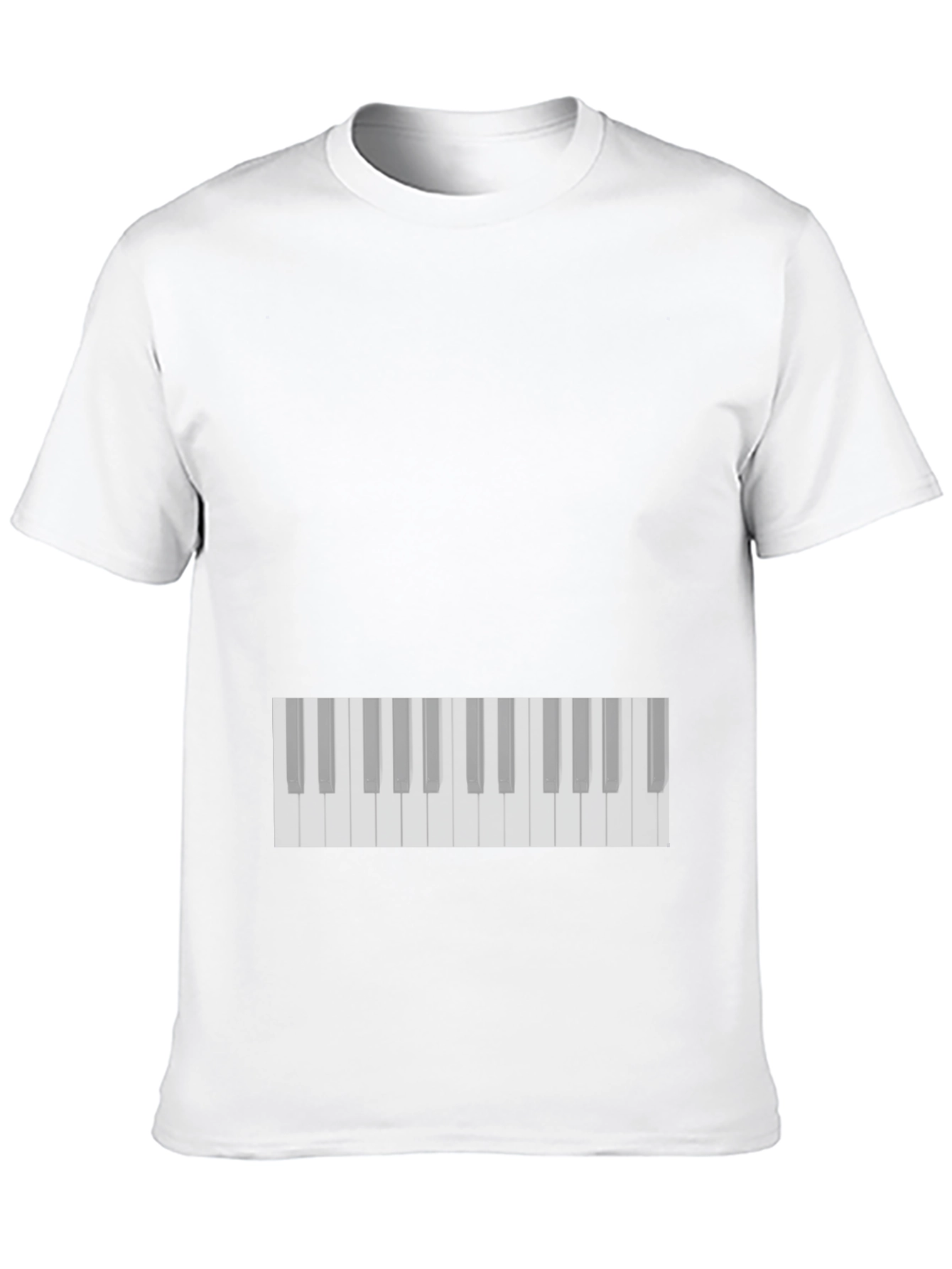 Black Piano Keys Black T-Shirt view 10