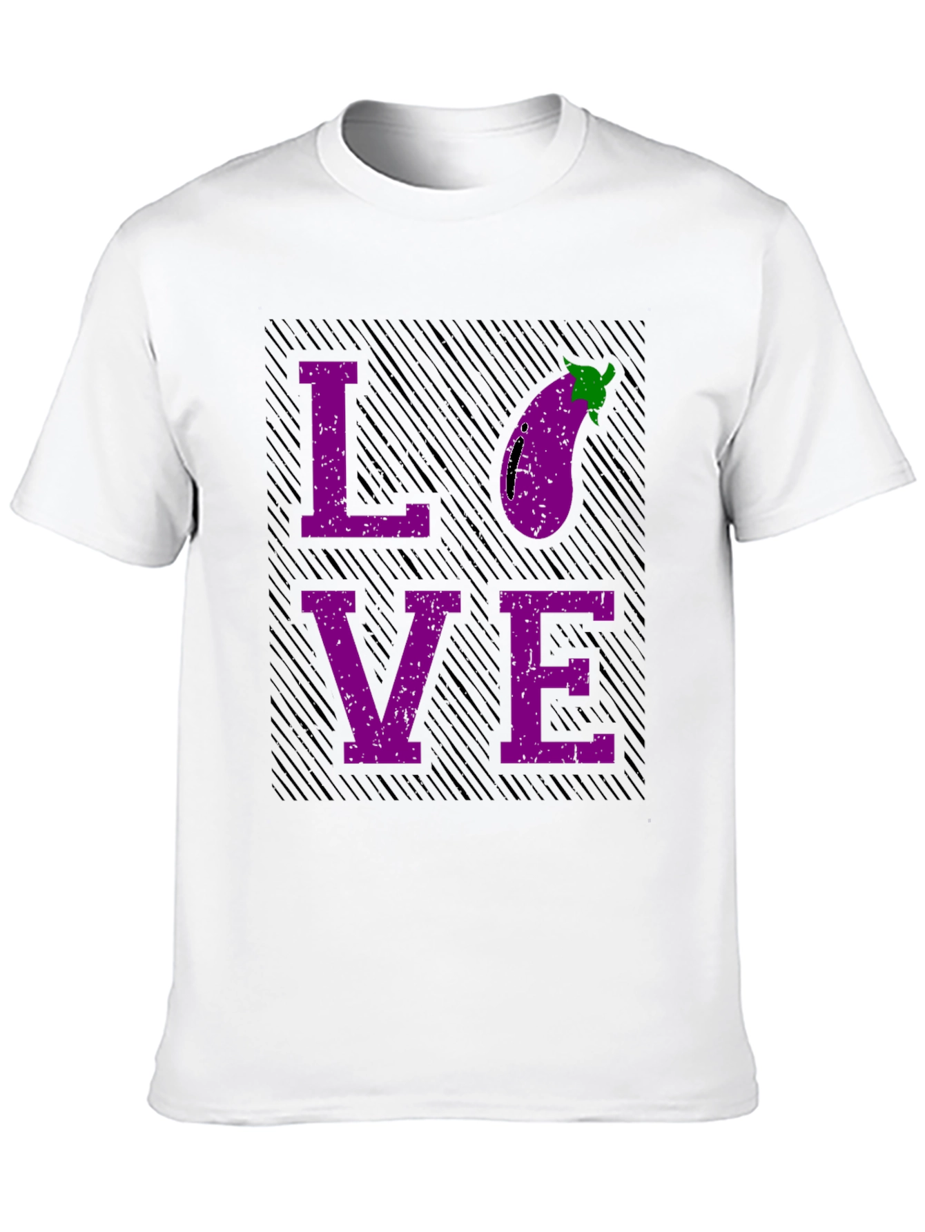 Black Eggplant Love Graphic T-Shirt view 10