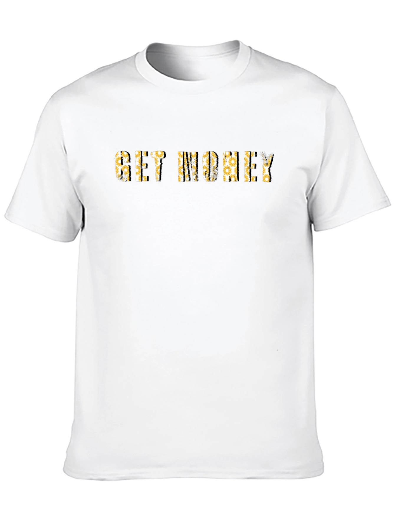 Black Get Money Graphic Print Crew Neck T-Shirt view 10