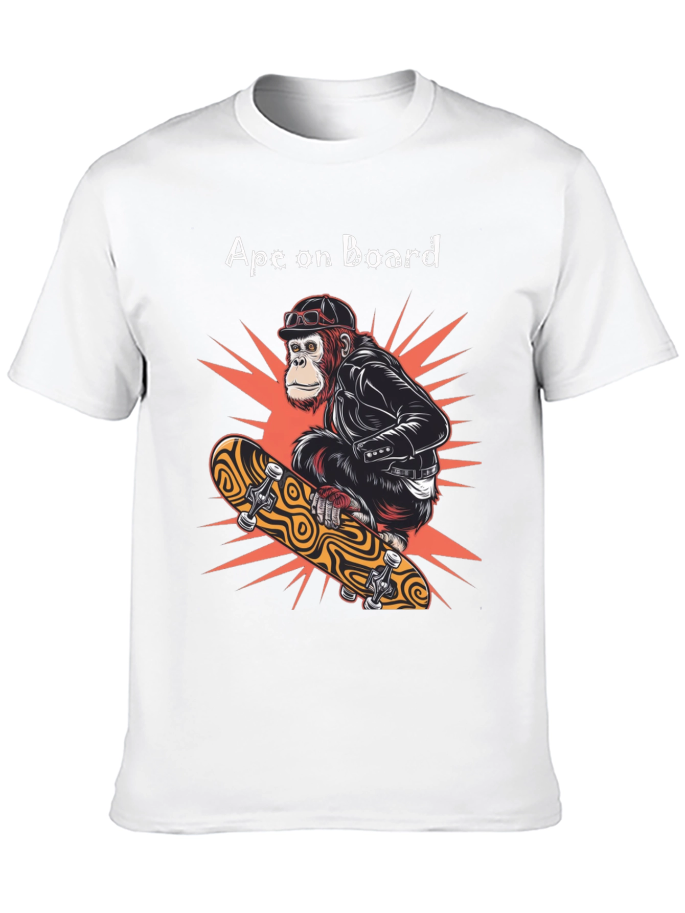 Black Ape on Board Skateboard T-Shirt view 10