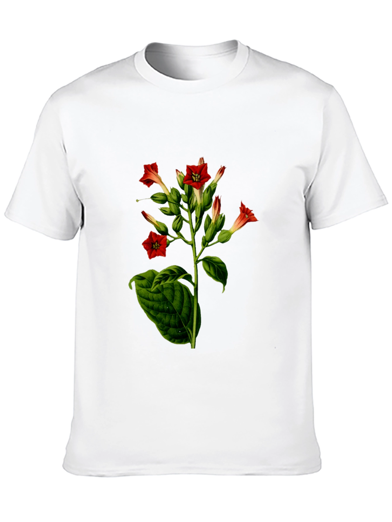 Black Floral Botanical Black T-Shirt view 10