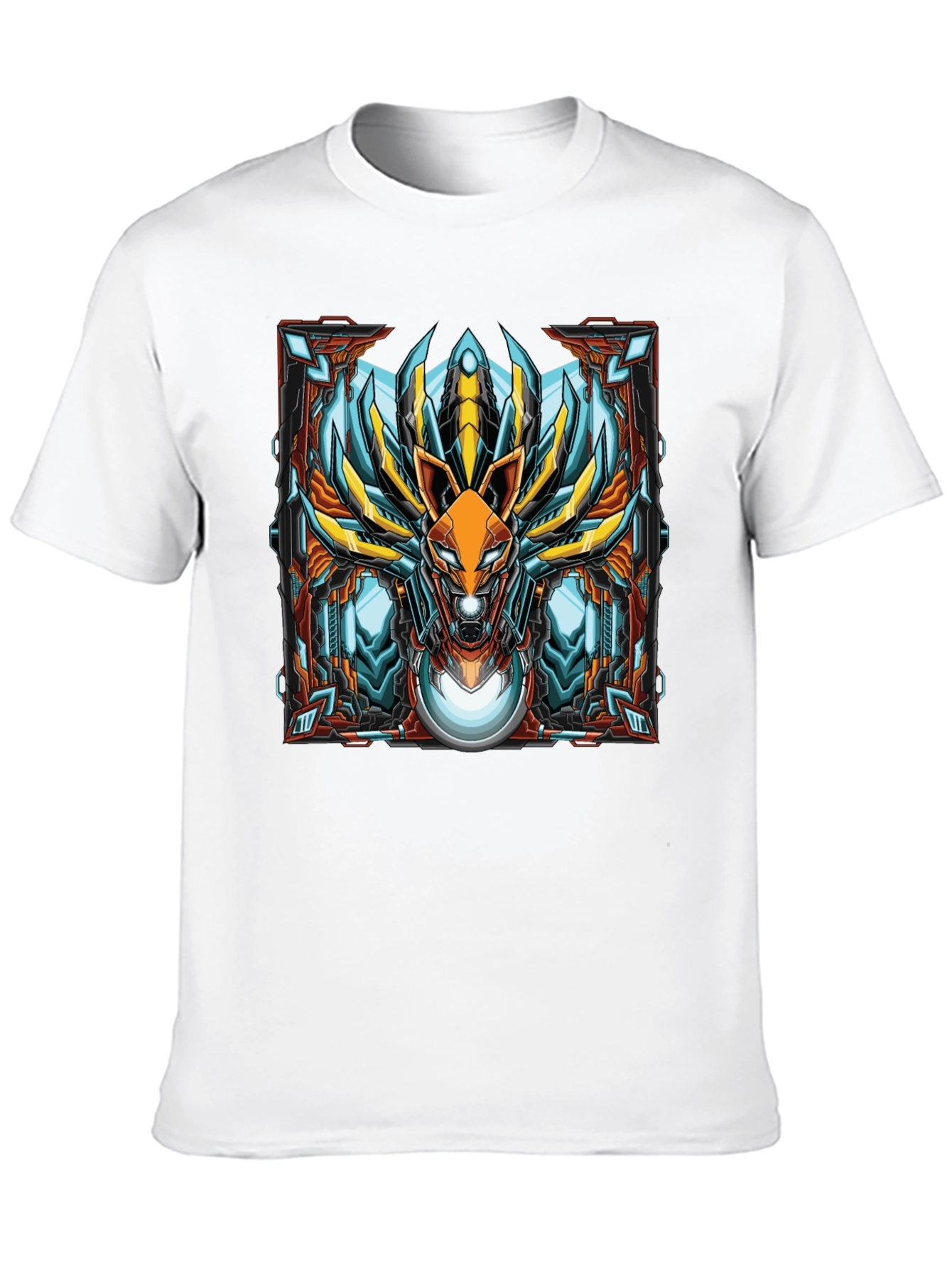 Robot Fox Graphic Tee - Unique Design - 10