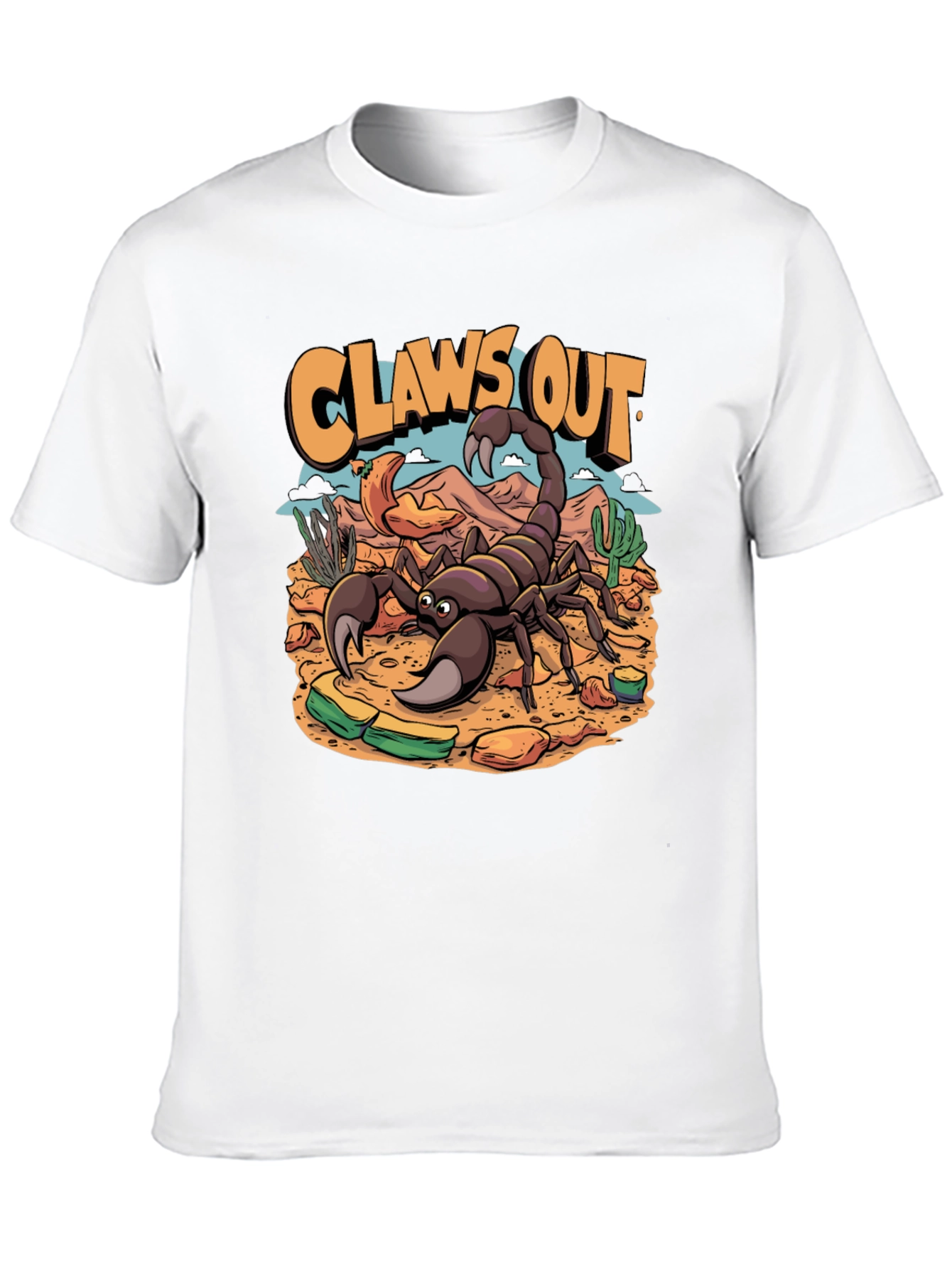 Black Claws Out Scorpion T-Shirt - Desert Design view 10
