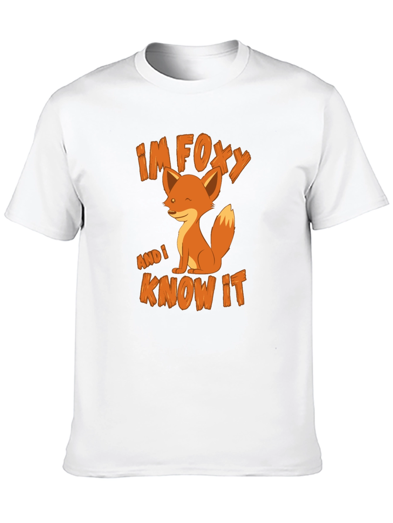 Black I'm Foxy and I Know It T-Shirt view 10