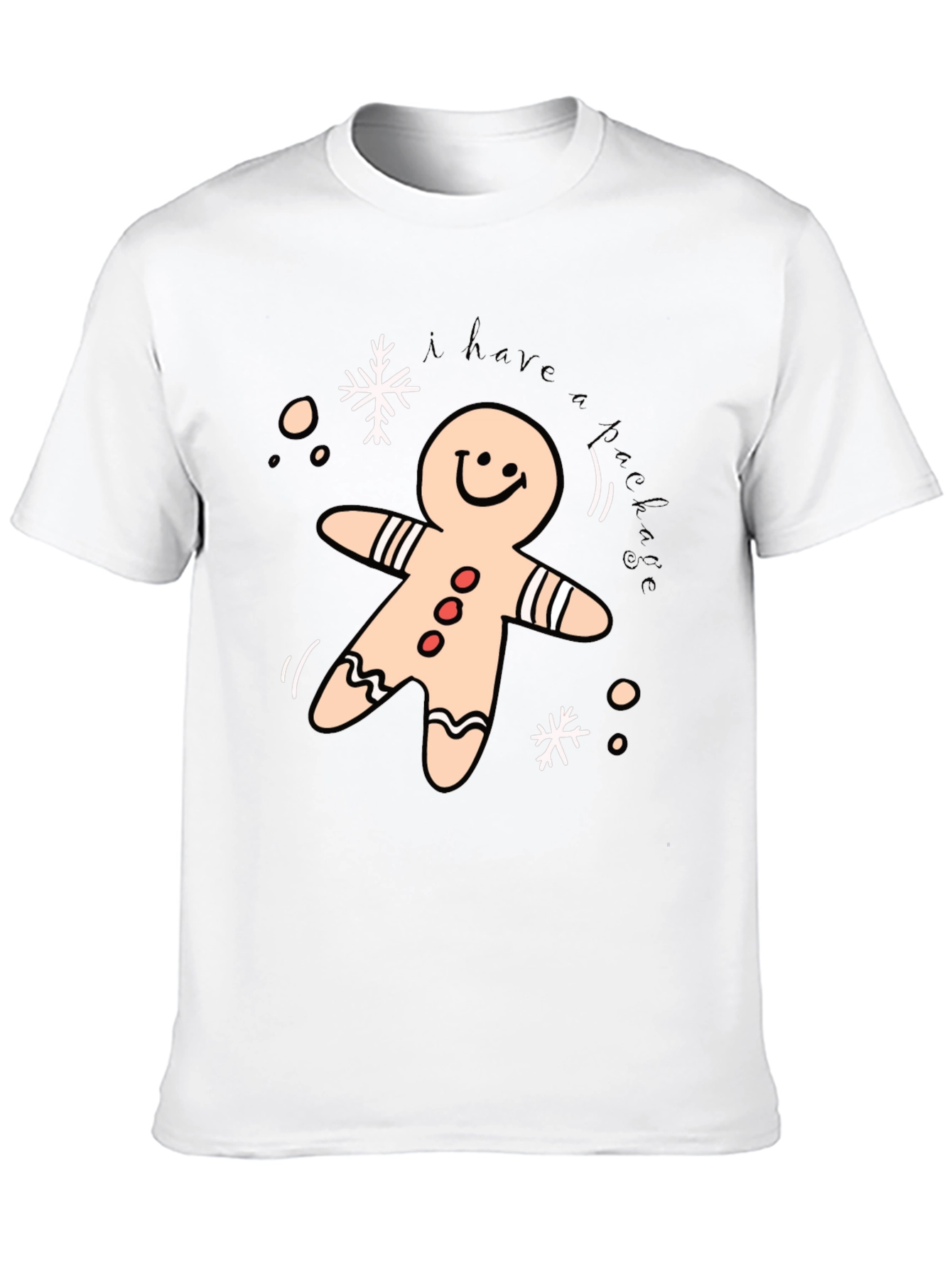 Black Festive Gingerbread T-Shirt view 10
