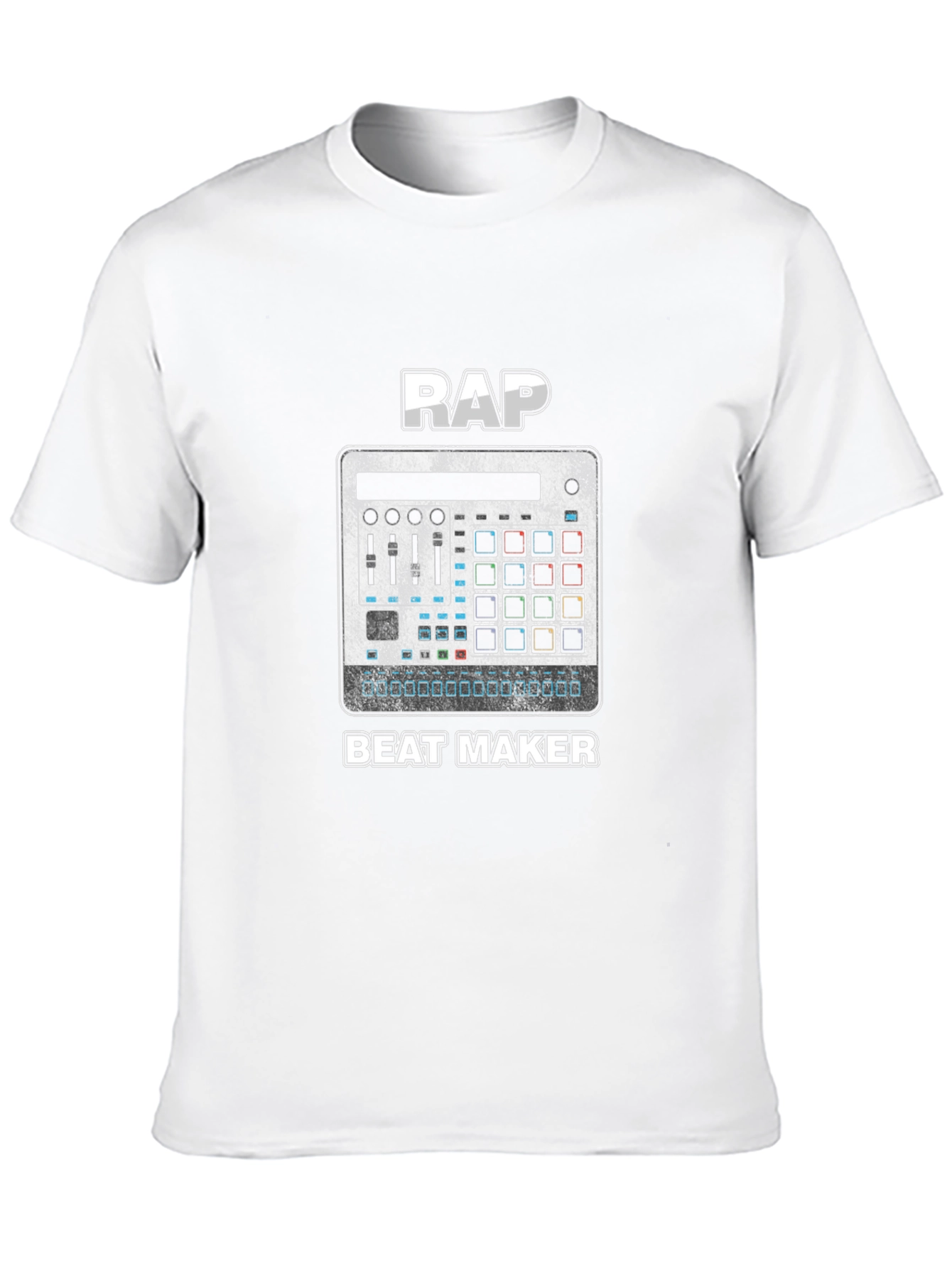 Black Rap Beat Maker T-Shirt - Music Producer Tee view 10