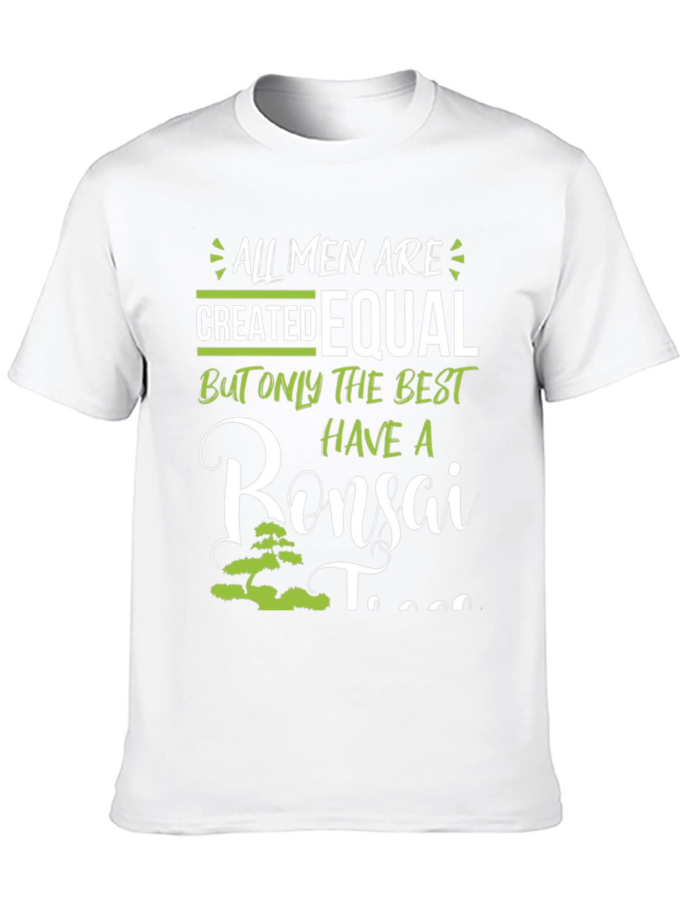 Black Bonsai Tree T-Shirt - All Men Are Created Equal view 10