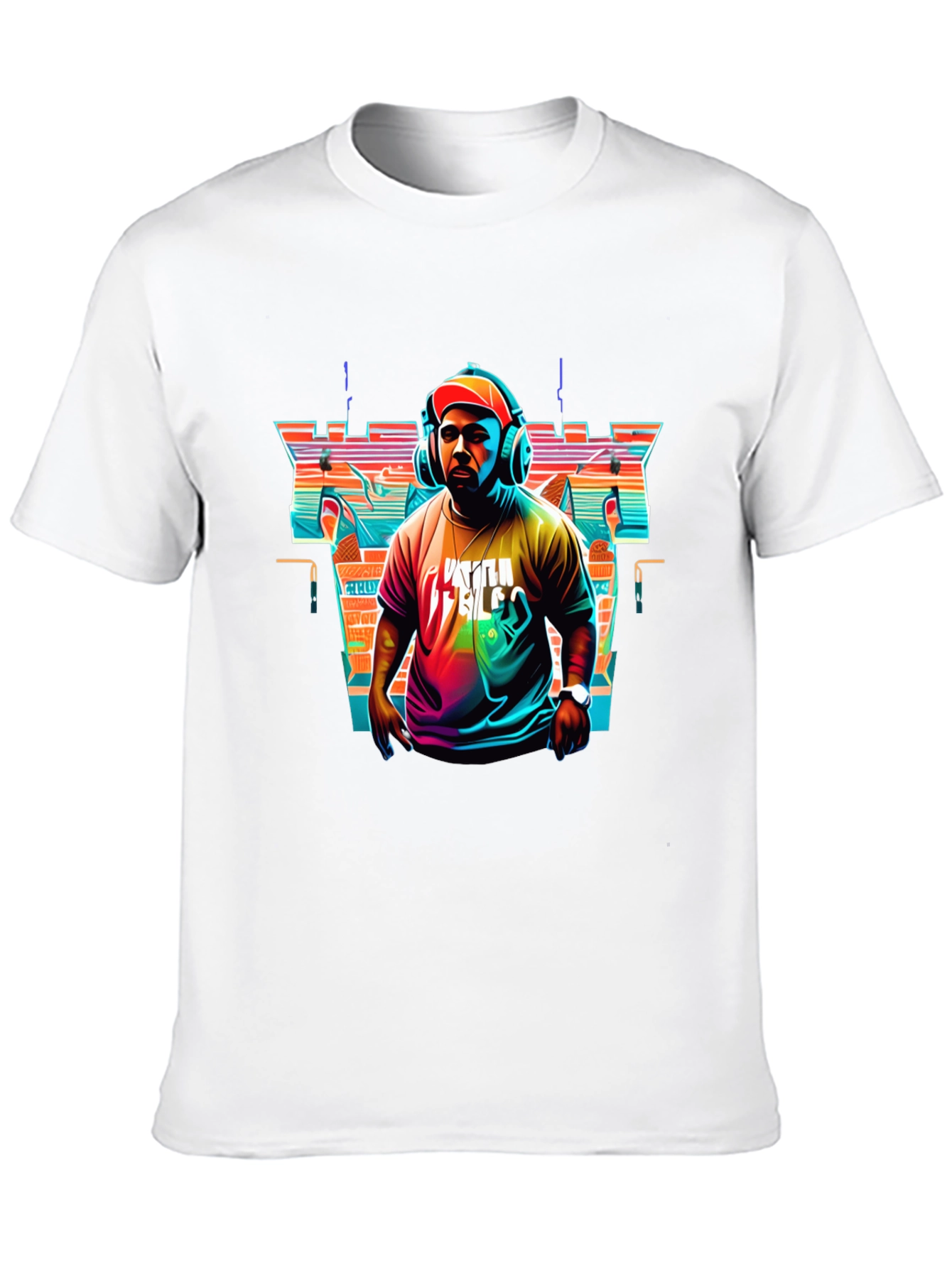 Black Retro DJ Graphic Tee - Stylish Music Lover T-Shirt view 10