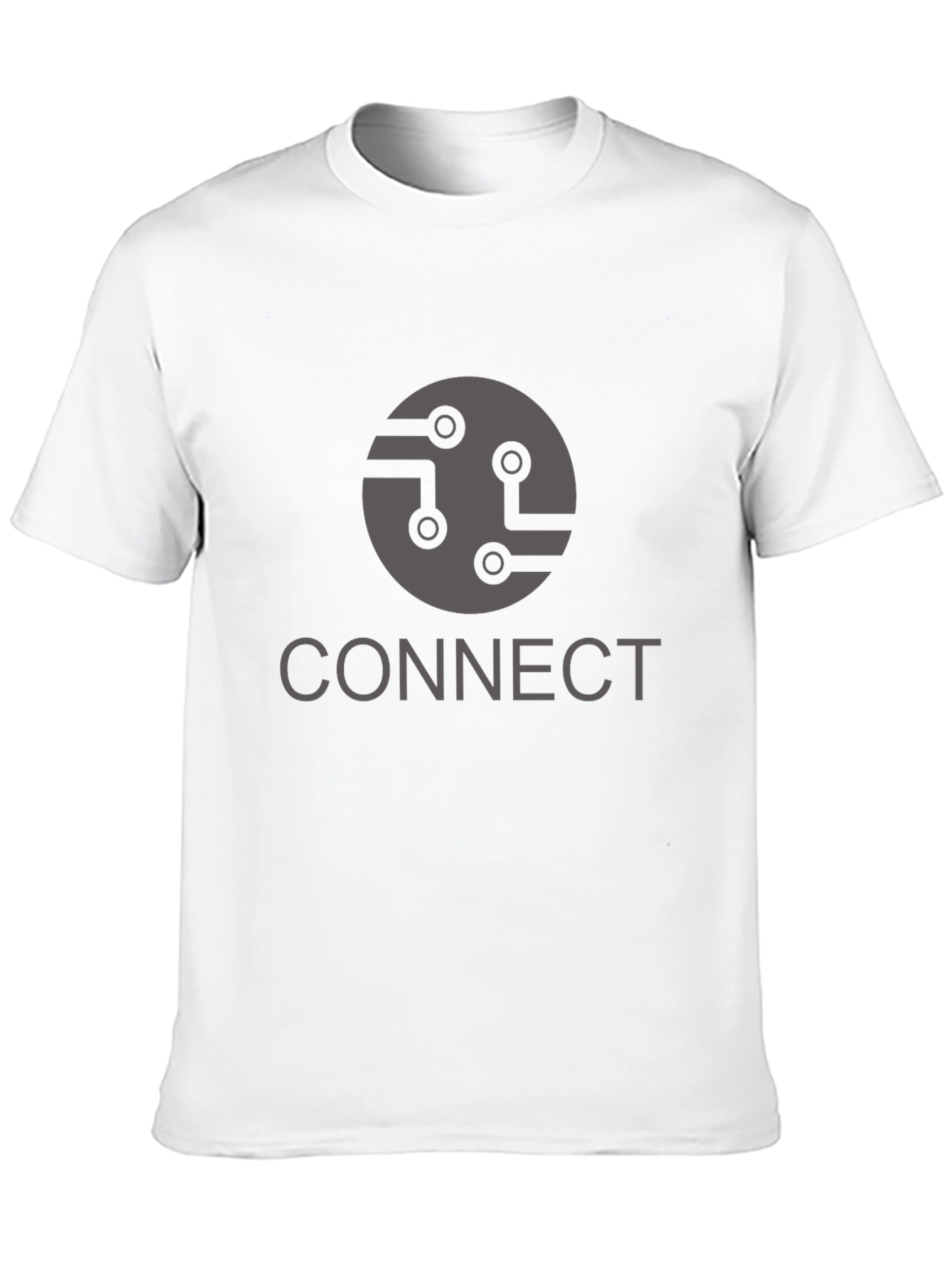 Black Connect Graphic T-Shirt - Black Cotton Blend view 10