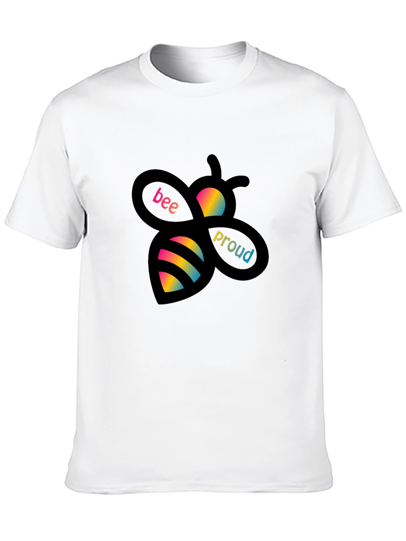 Black Bee Proud Graphic Tee - Black Cotton Blend view 10