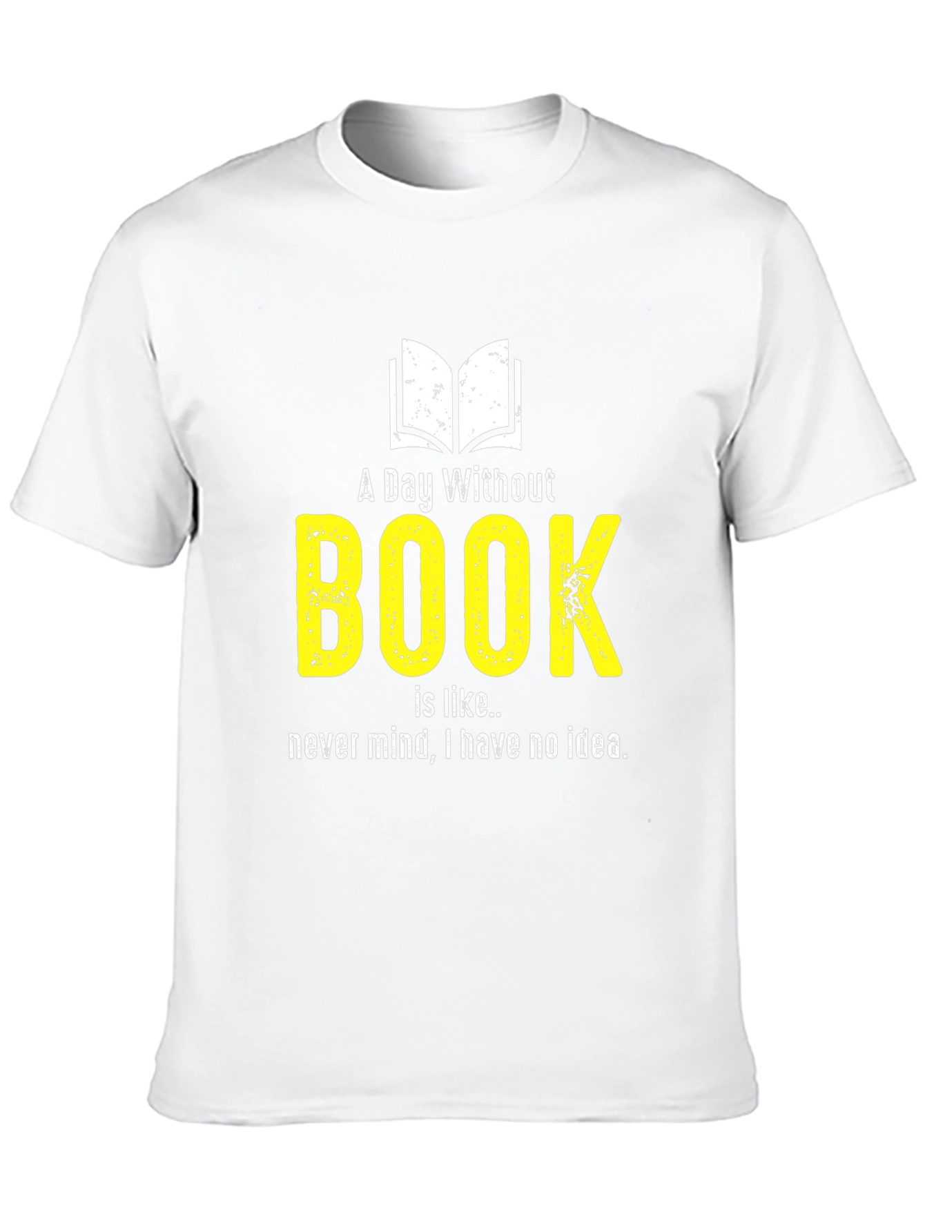 Black Funny Book Lover T-Shirt - A Day Without Book view 10
