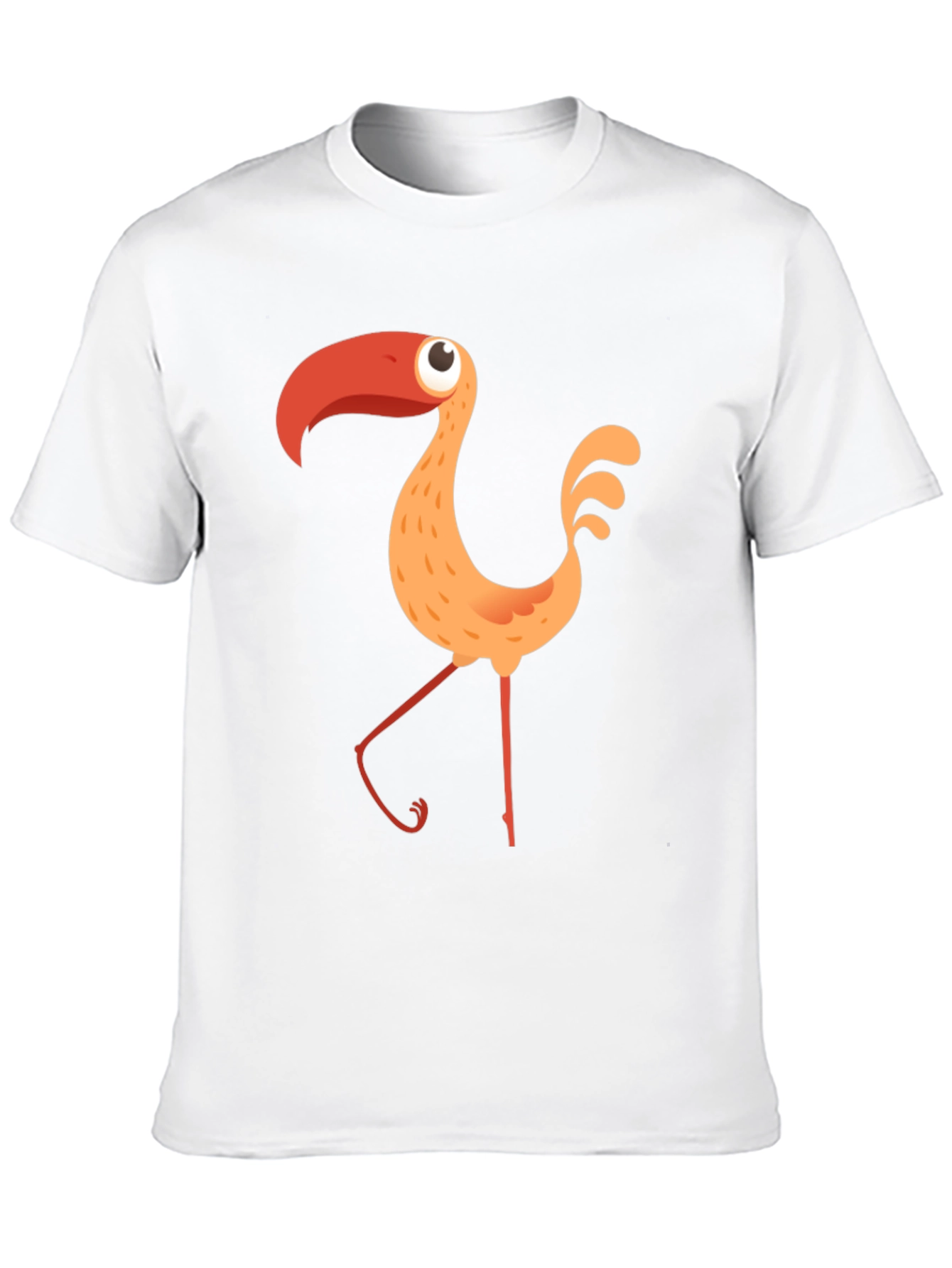 Black Funky Flamingo Graphic Black T-Shirt view 10