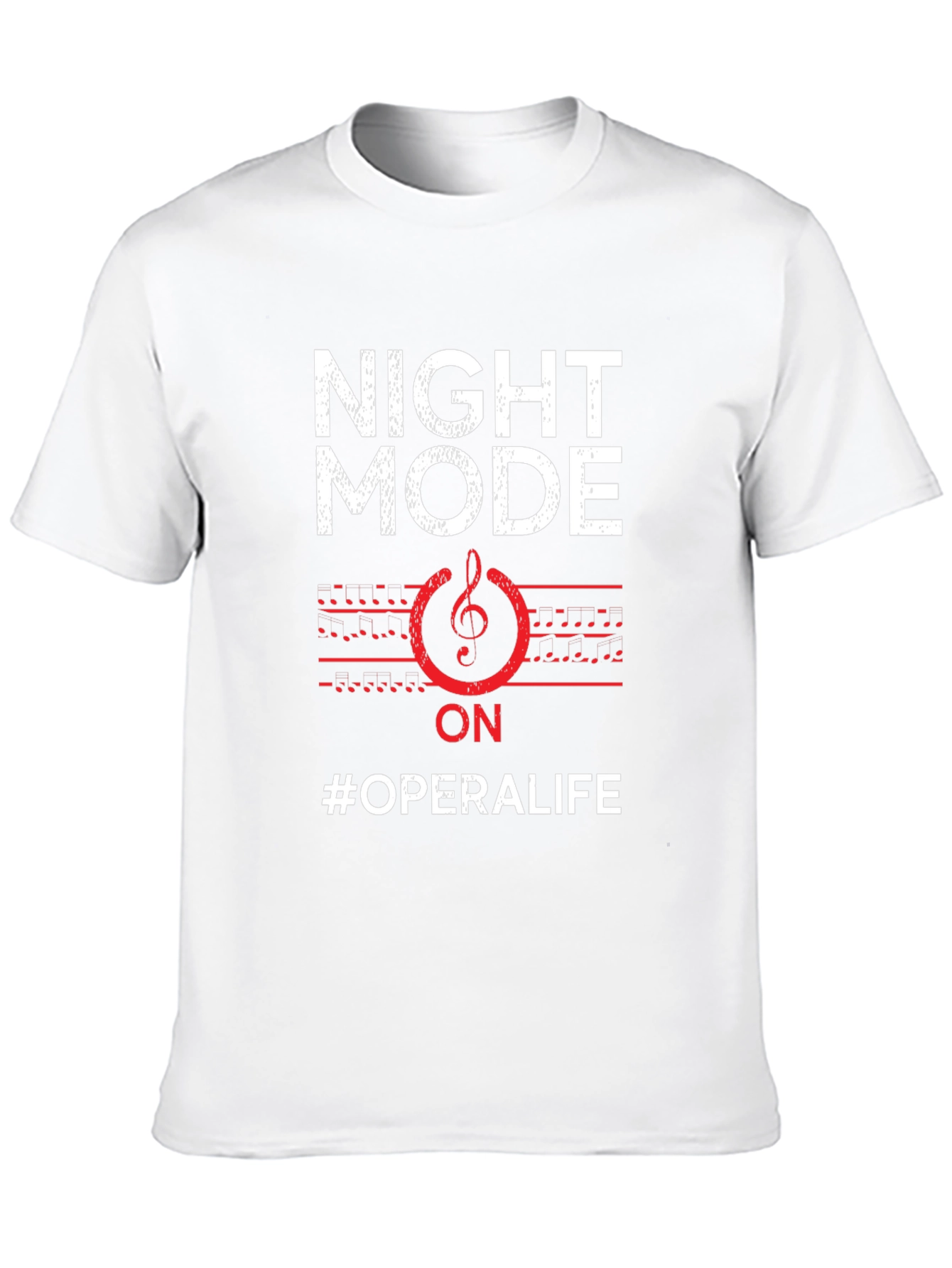 Black Night Mode Opera Life T-Shirt - Music Lover Tee view 10