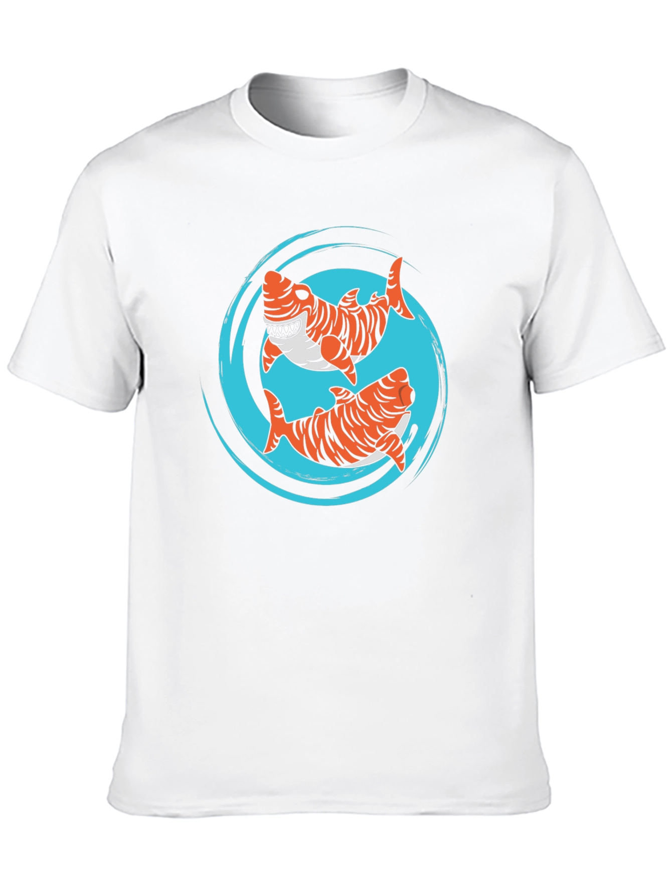 Black Tiger Shark T-Shirt - Cool Graphic Tee view 10