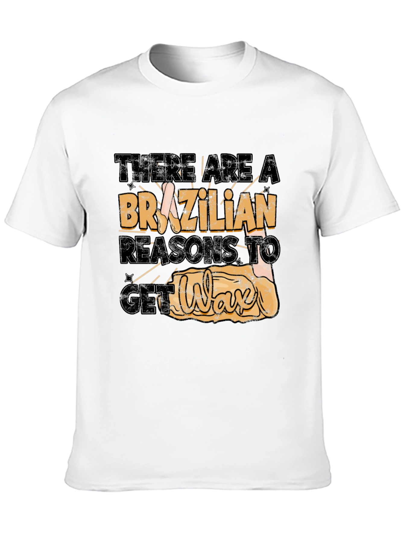 Black Brazilian Wax Reasons T-Shirt view 10