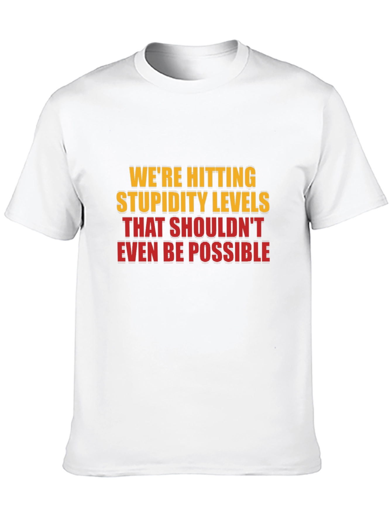 Black Stupidity Levels Graphic Tee - Black view 10