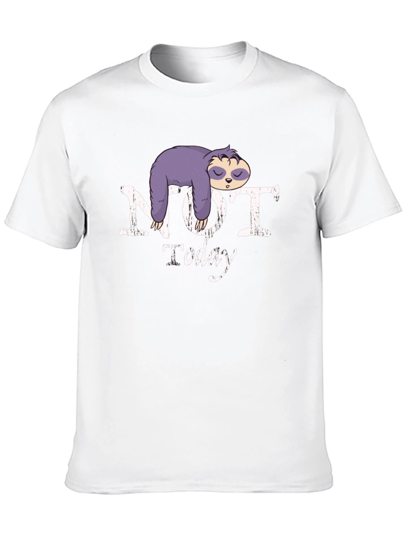 Black Not Today Sloth Graphic Tee view 10