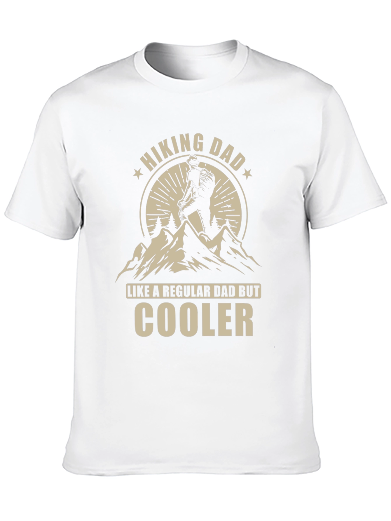 Black Hiking Dad T-Shirt - Like a Regular Dad But Cooler! view 10