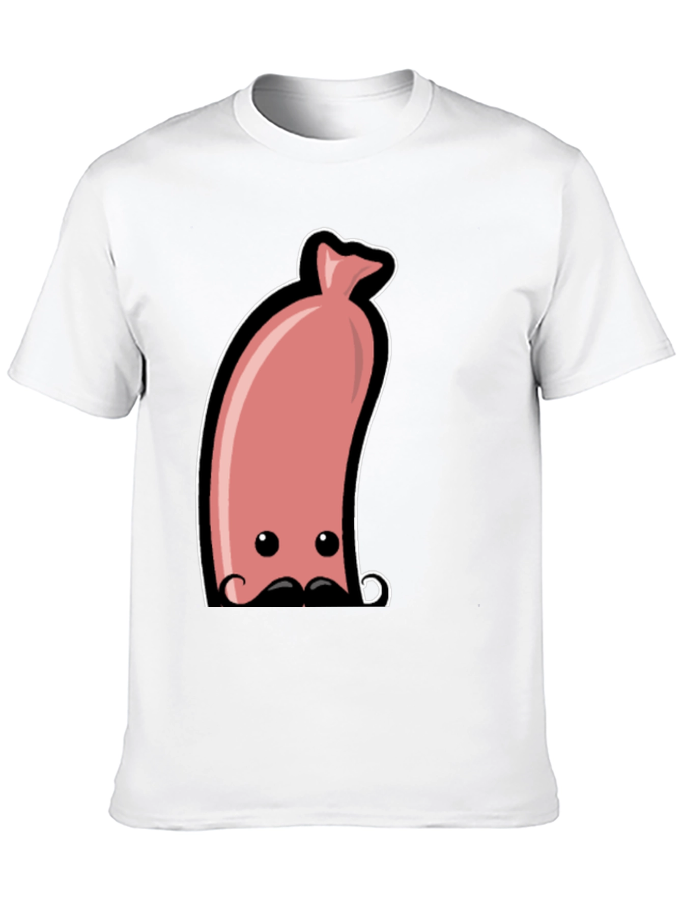 Black Funny Sausage Graphic Tee - Men's Black T-Shirt view 10