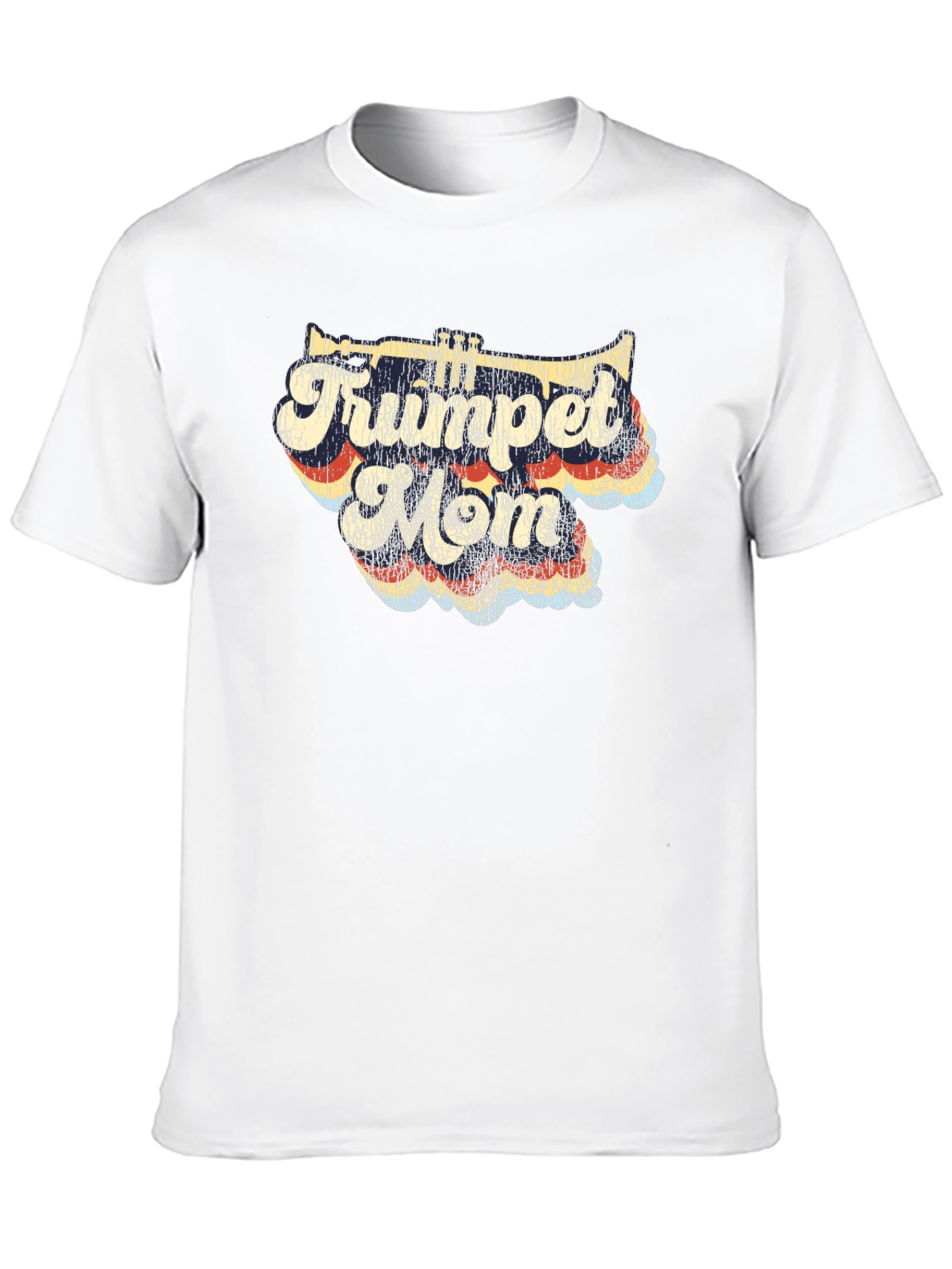 Black Trumpet Mom Graphic T-Shirt view 10