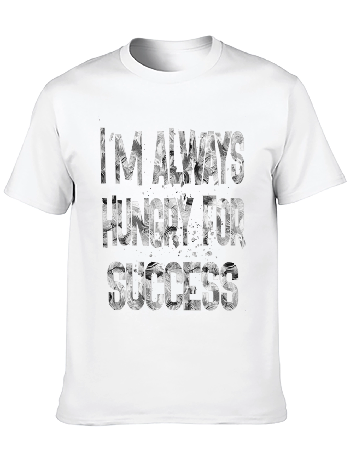 Black Hungry for Success Black T-Shirt view 10