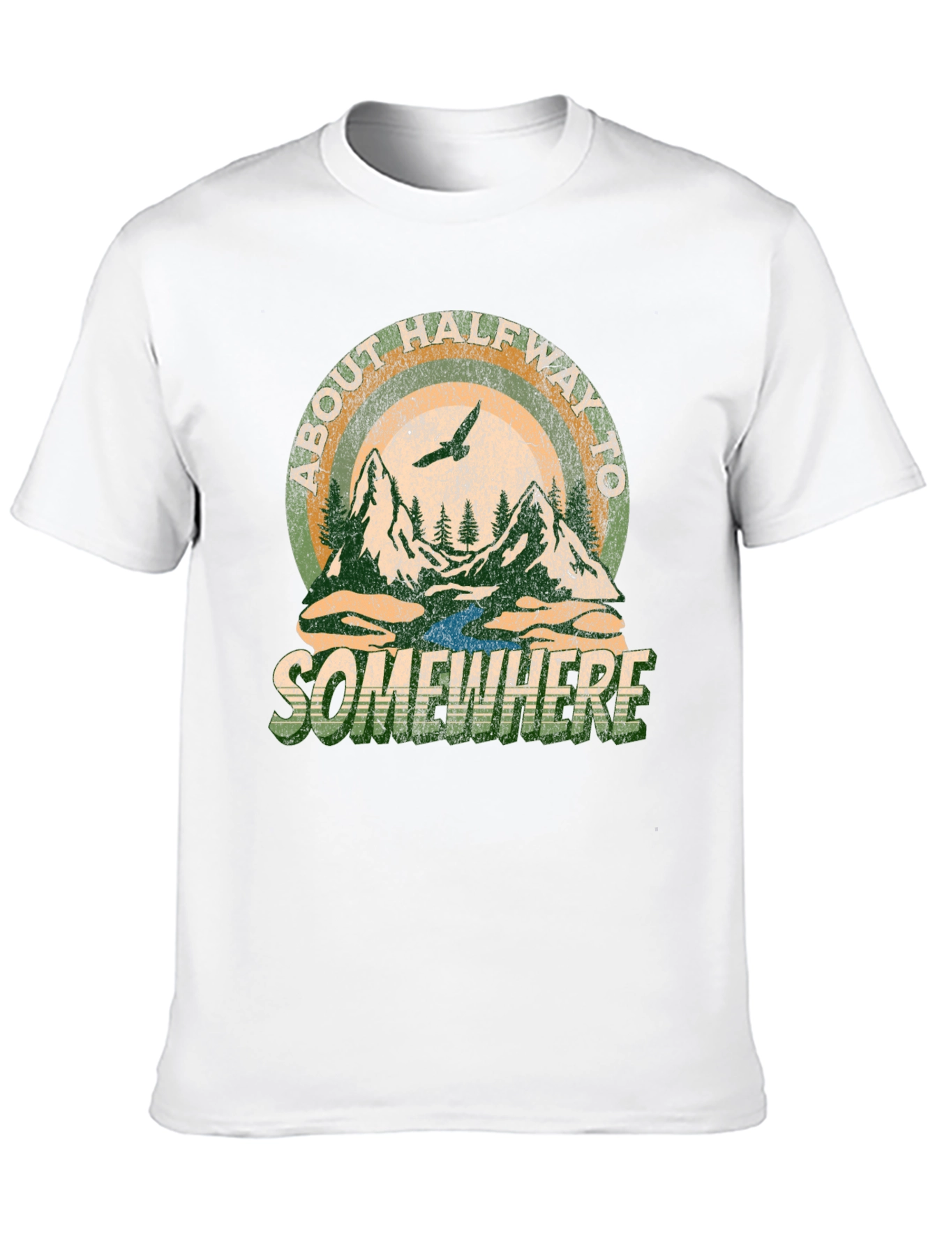 Black About Halfway To Somewhere Graphic Tee - Black view 10