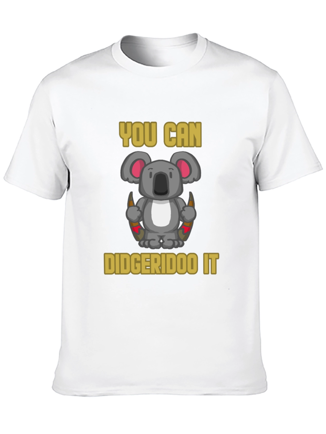 Black You Can Didgeridoo It Koala T-Shirt view 10