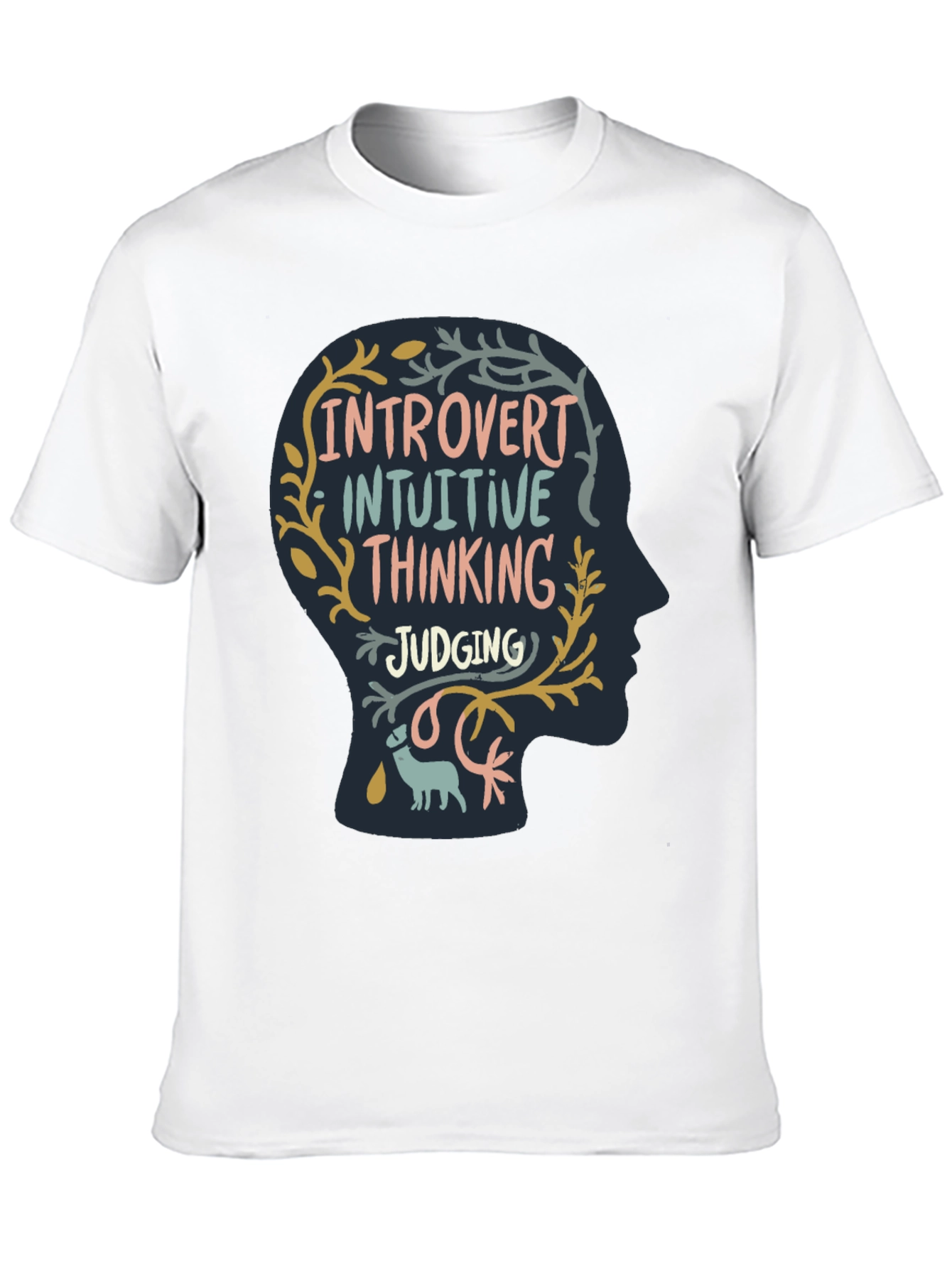 Black Introvert Personality T-Shirt view 10