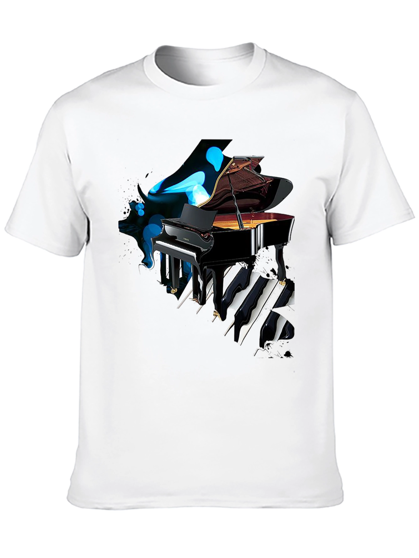Black Piano Keys T-Shirt - Unique Music Lover Tee view 10