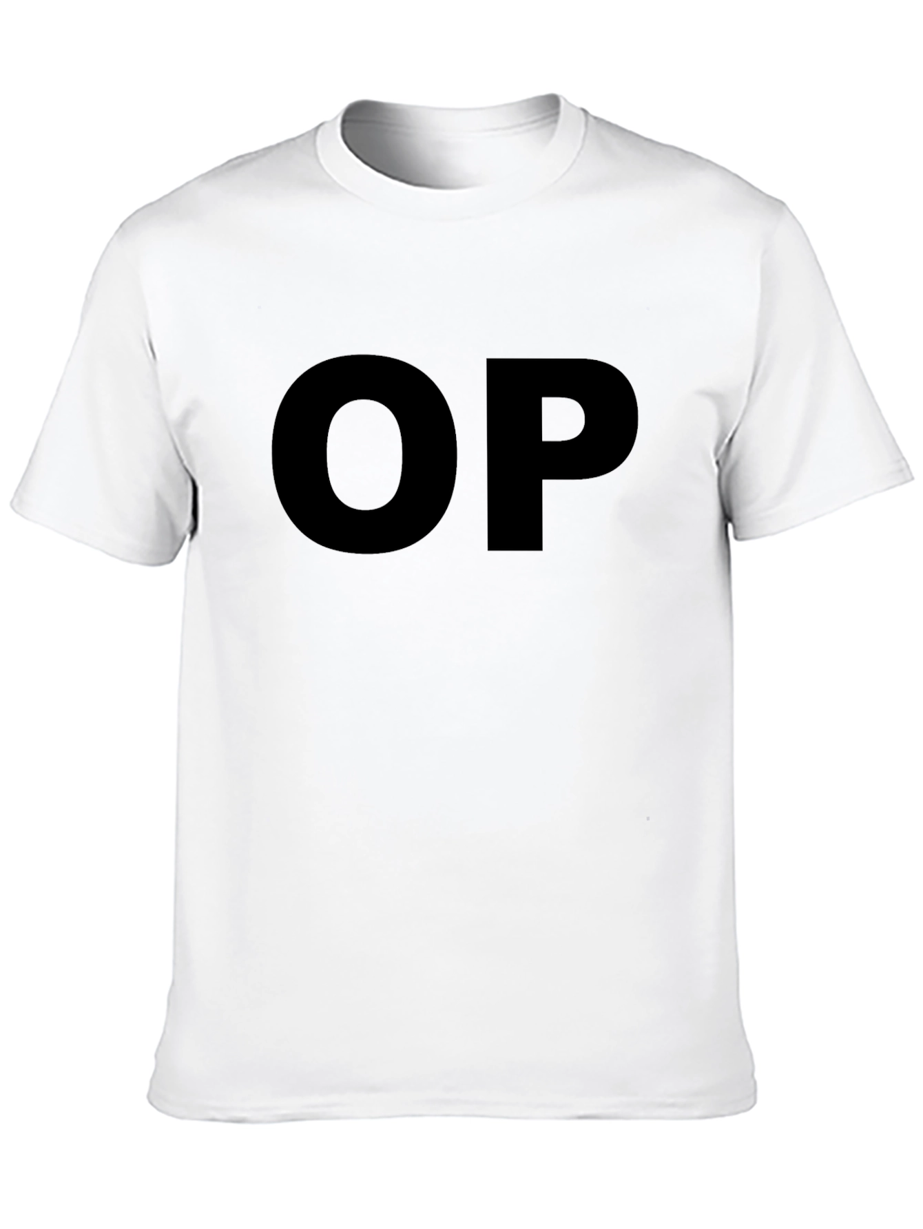 Black Black "OP" Graphic Tee - Casual Style view 10