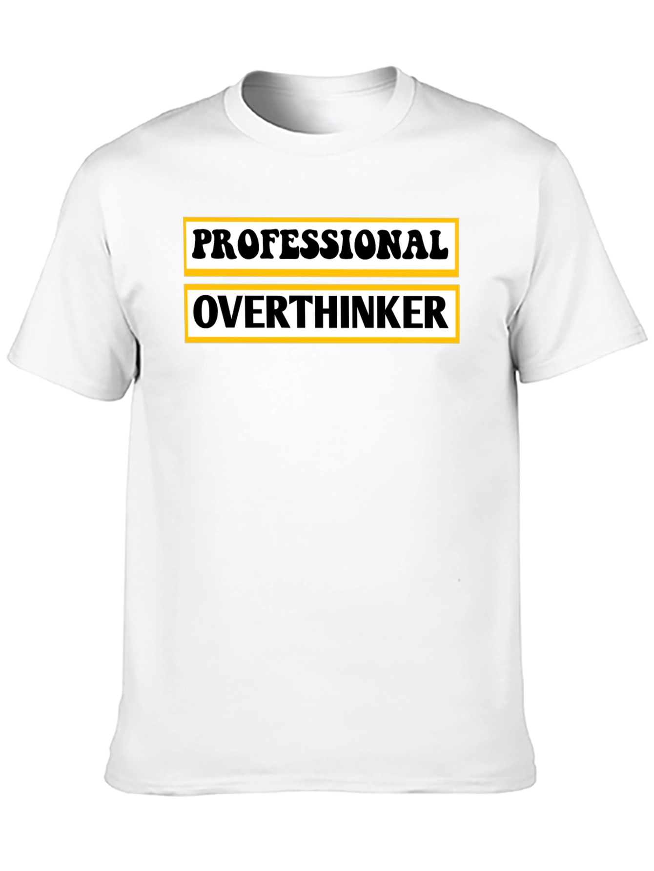 Black Professional Overthinker Graphic T-Shirt view 10