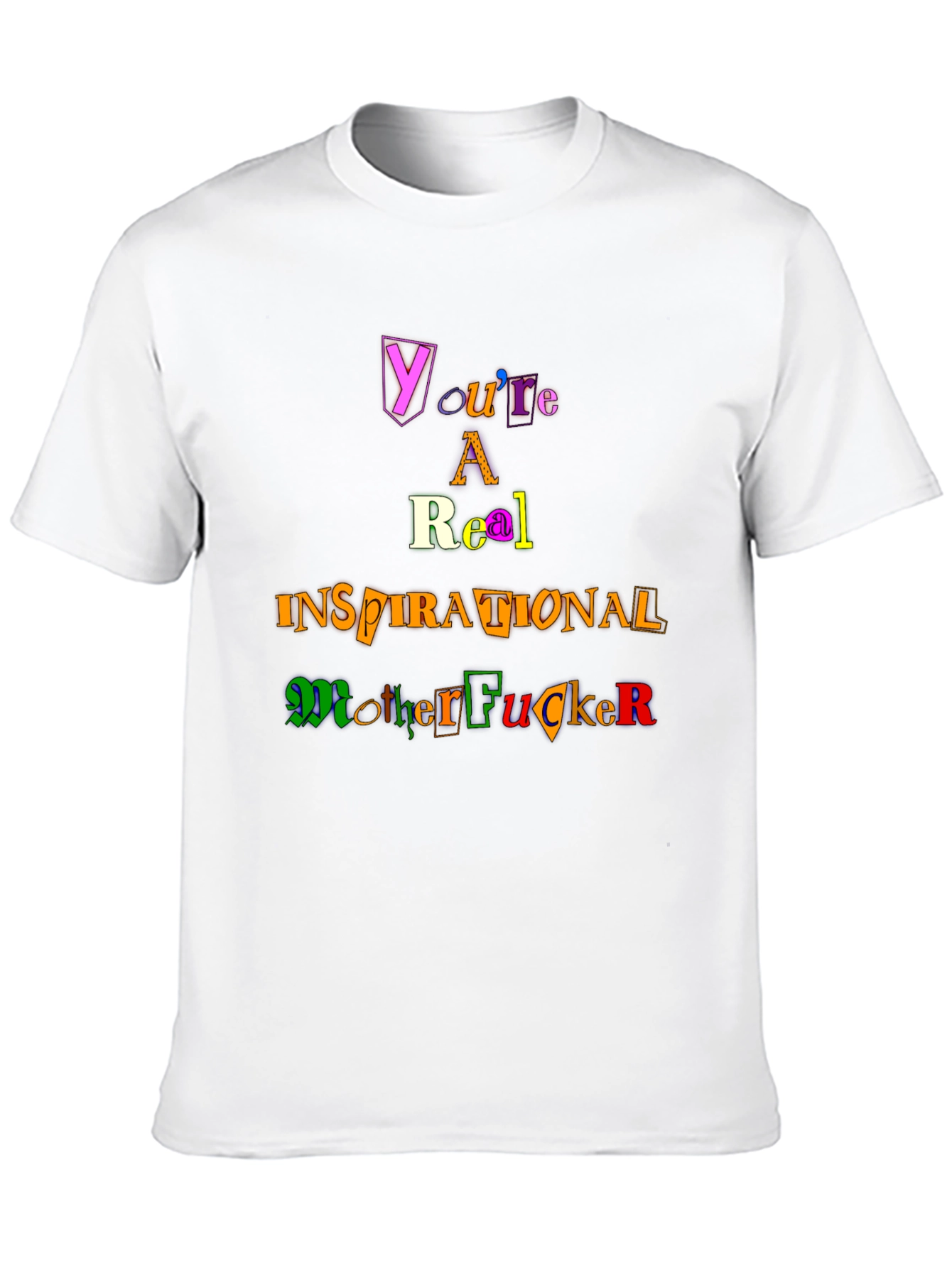 Black Inspirational Motherf T-Shirt - Bold Statement Tee view 10