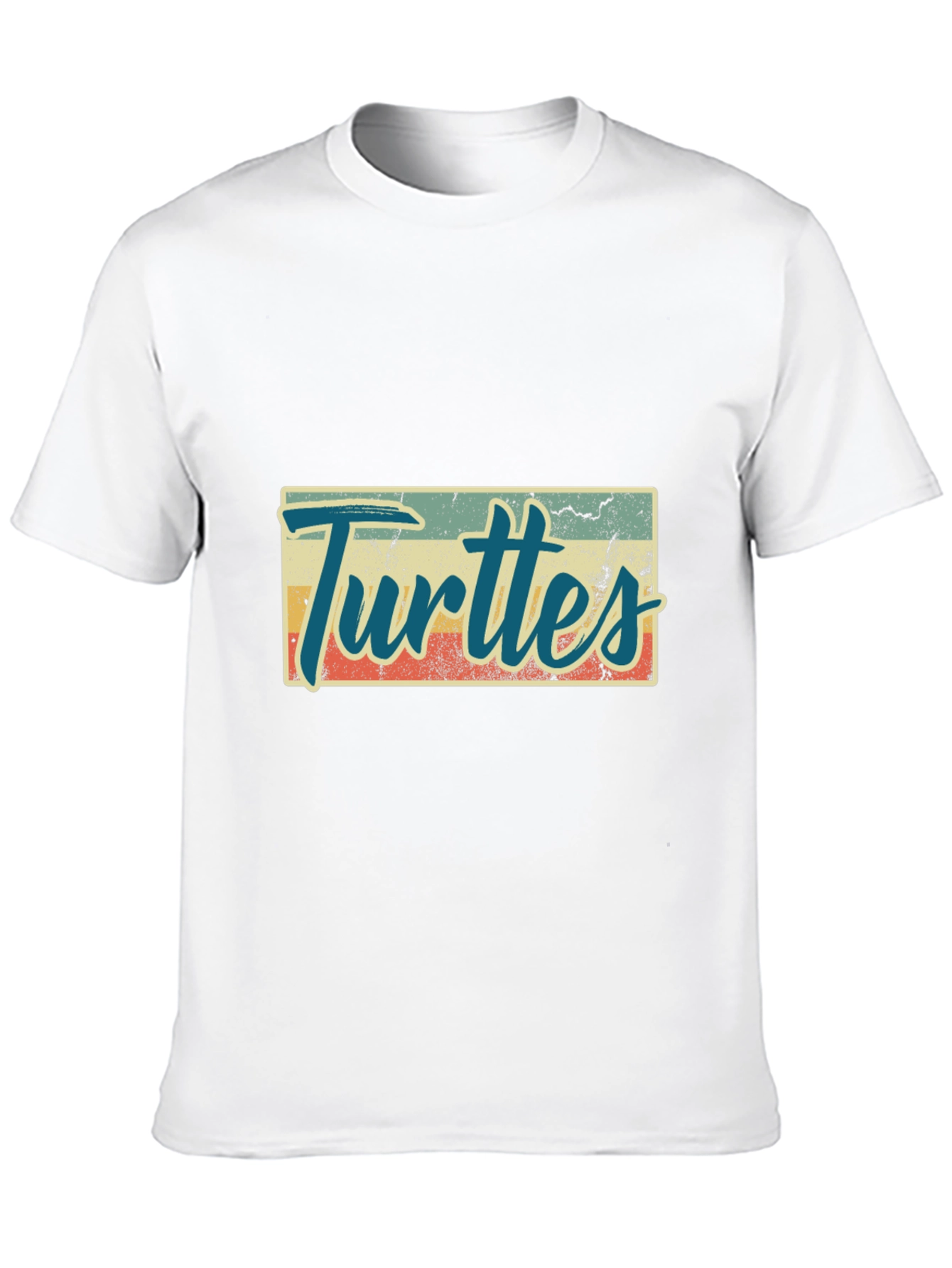 Black Retro Turtles Graphic Tee - Black Crew Neck view 10