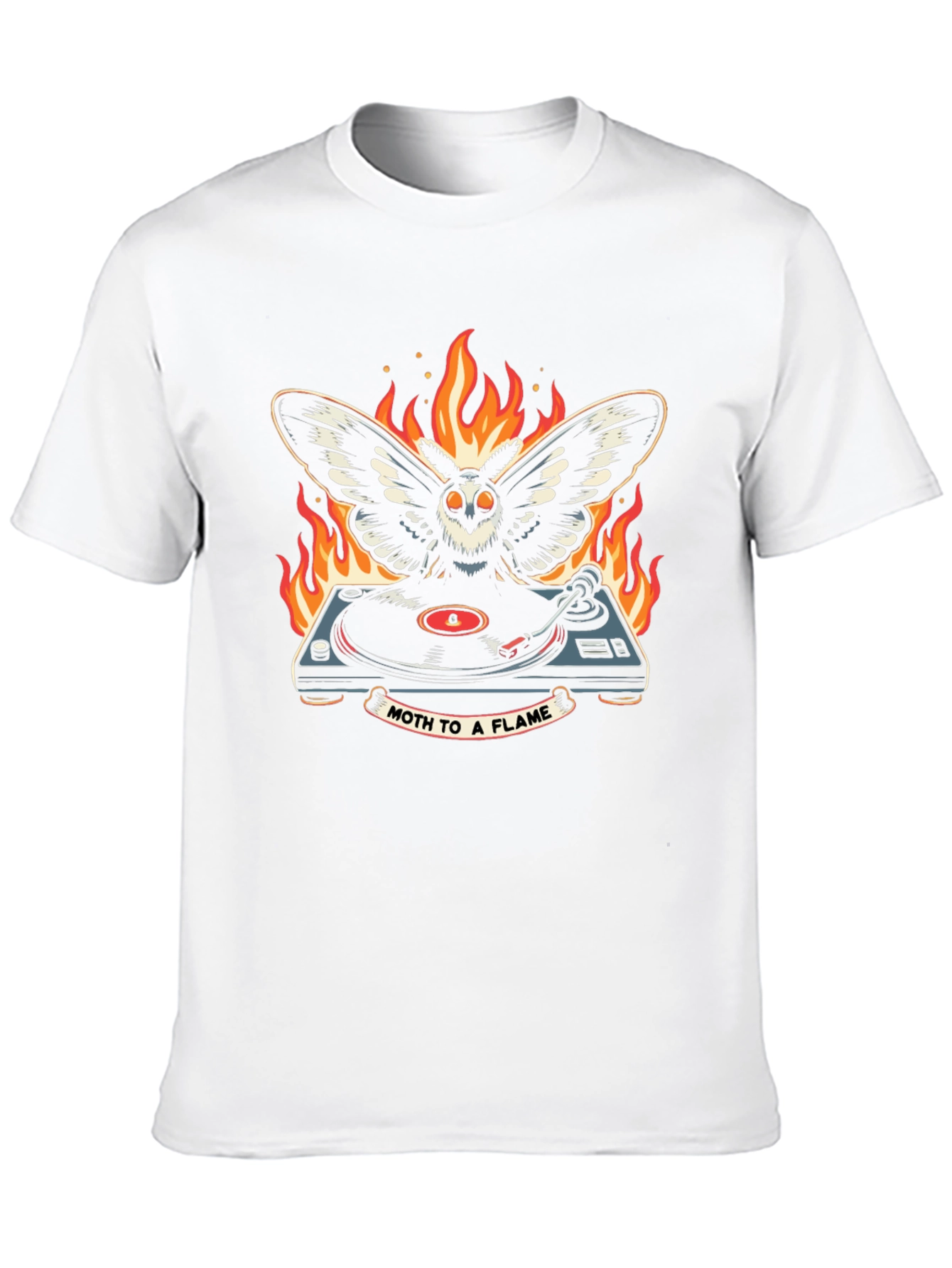 Black Moth to a Flame Graphic T-Shirt view 10