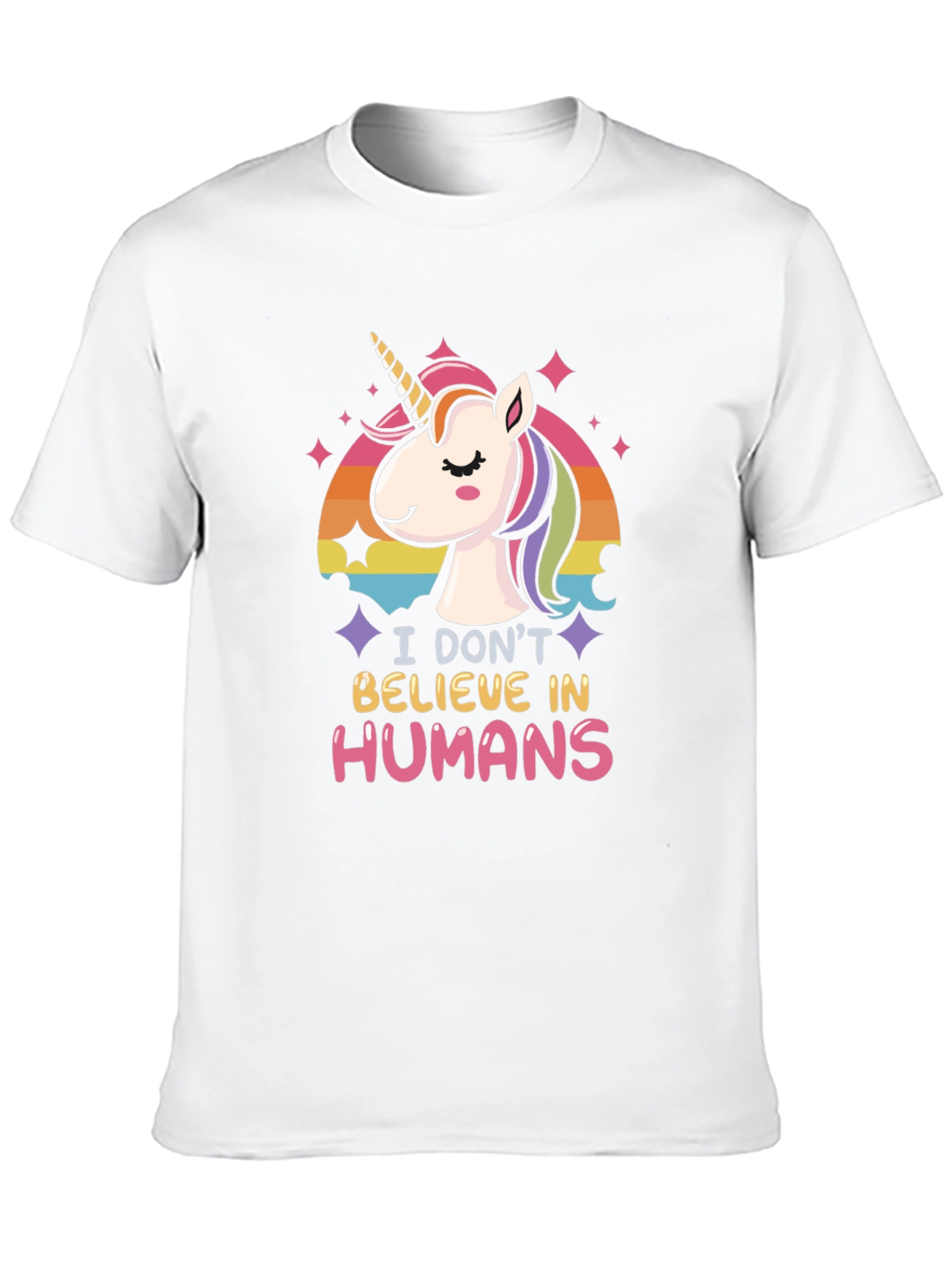 Black Unicorn 'I Don't Believe in Humans' Graphic Tee view 10
