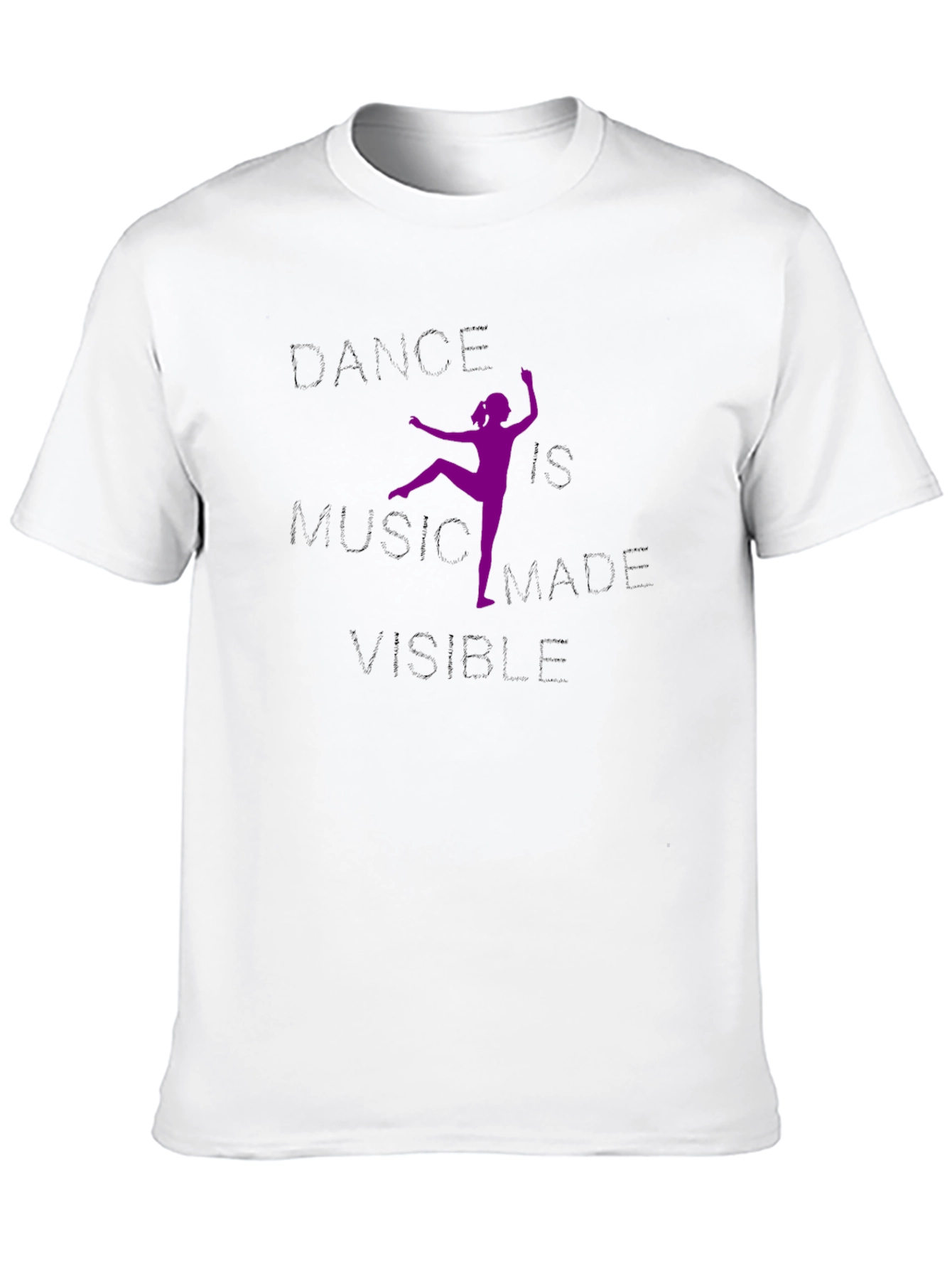Black Dance Music Made Visible Graphic Tee view 10