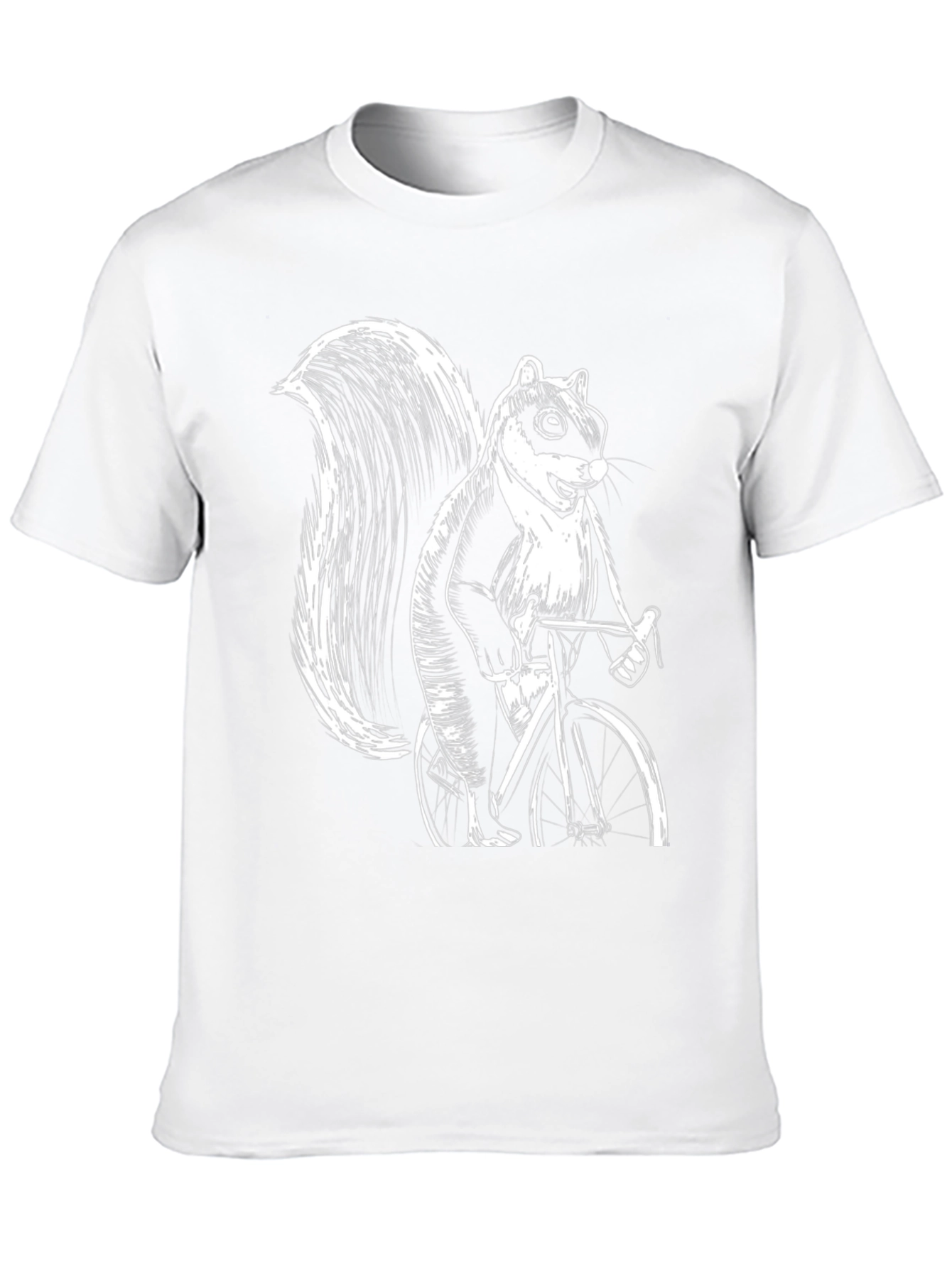 Black Squirrel on Bike Graphic Tee - Black view 10