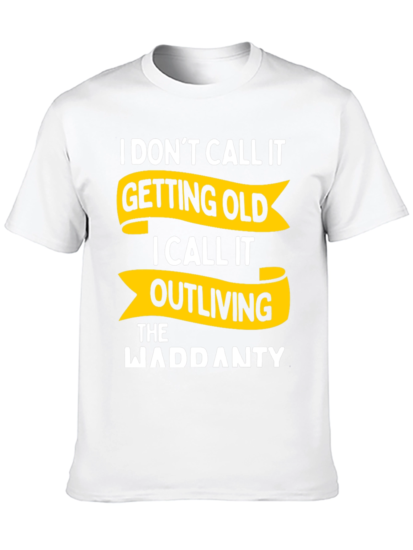 Black Funny Outliving Warranty T-Shirt - Novelty Gift view 10