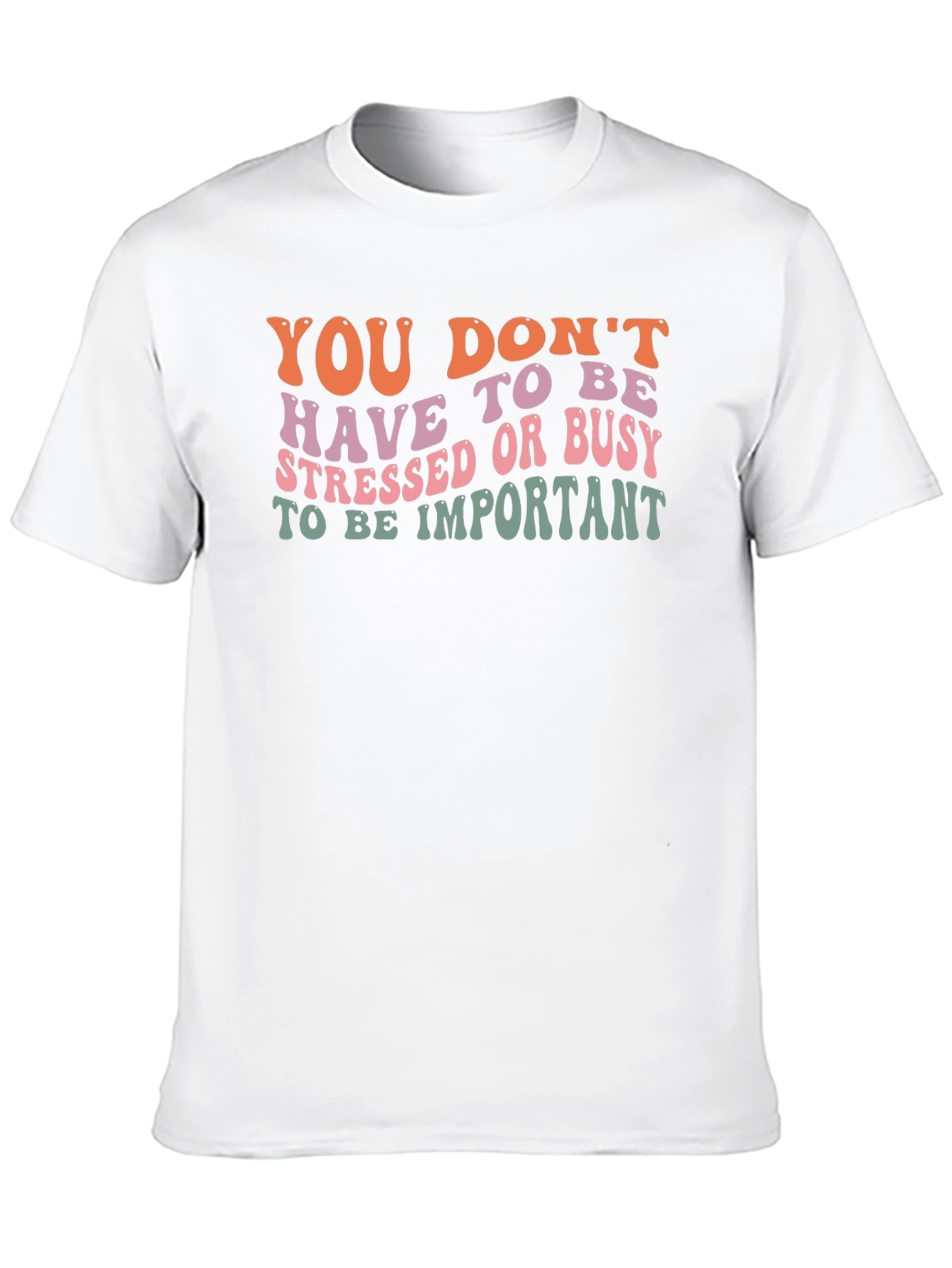 Black Retro Graphic Tee - 'Be Important' Slogan view 10