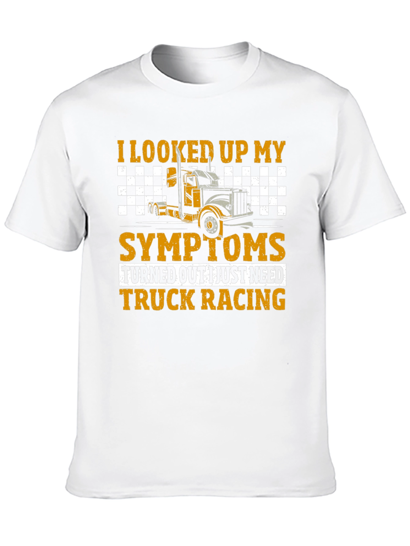 Black Truck Racing T-Shirt - Symptom Relief Funny Tee view 10