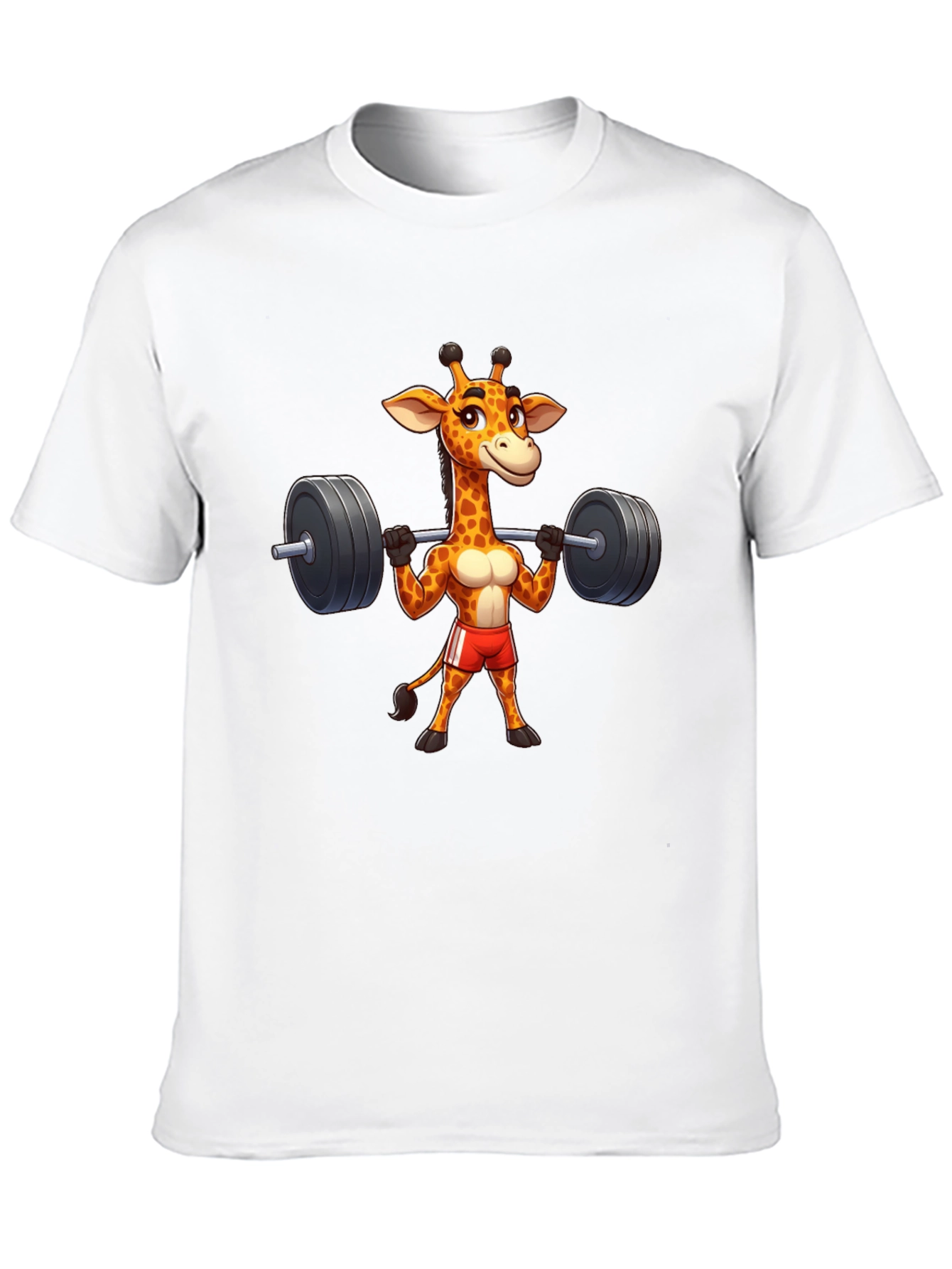 Black Giraffe Gym T-Shirt - Funny Workout Tee view 10