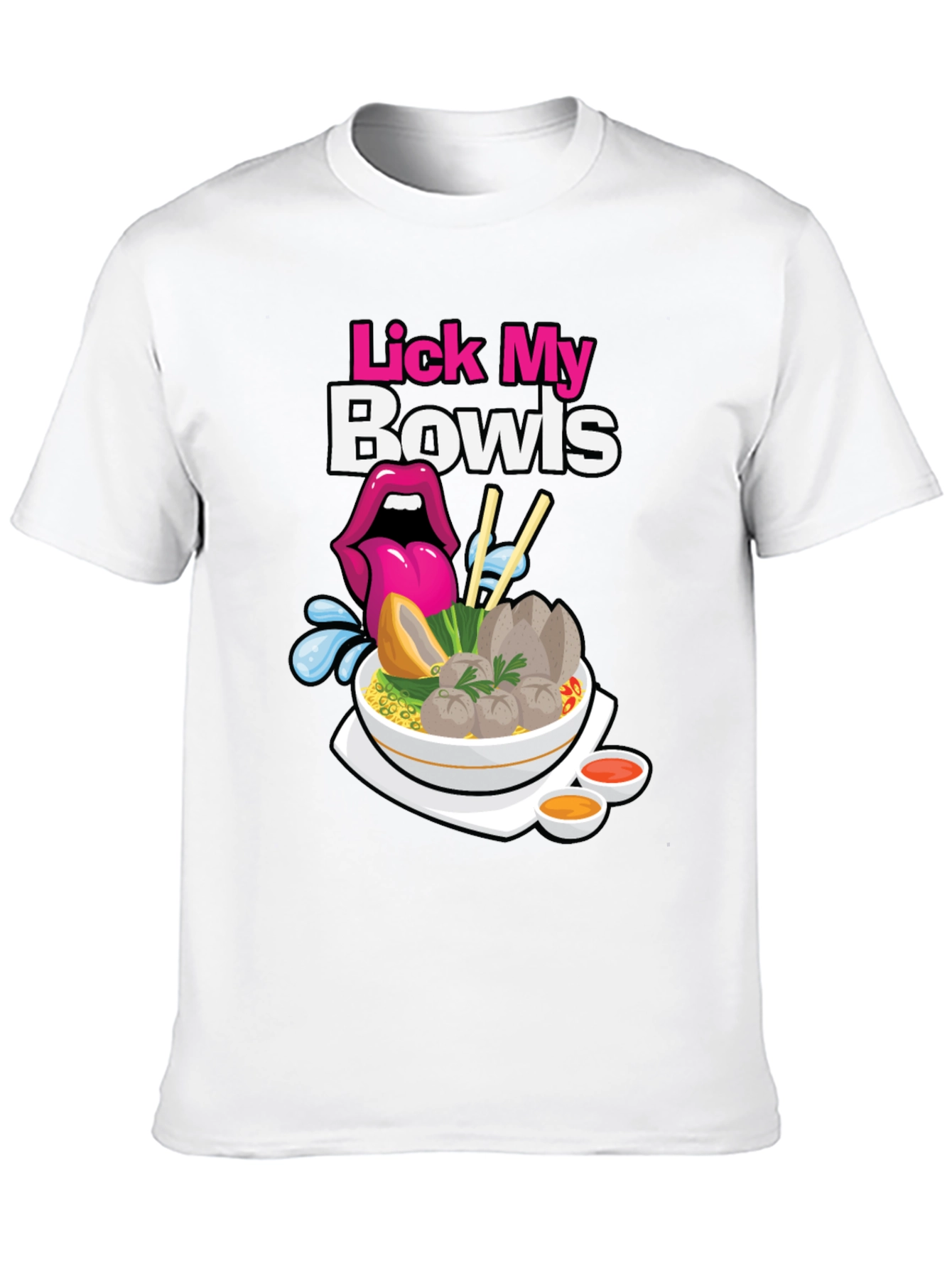 Black Lick My Bowls Graphic T-Shirt view 10