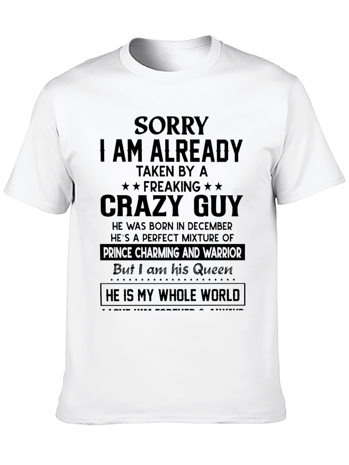 Black Crazy Guy T-Shirt - Already Taken view 10