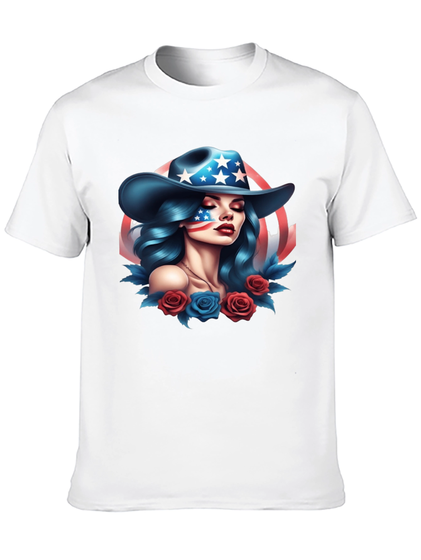 Black American Girl Graphic Tee - Patriotic Style view 10