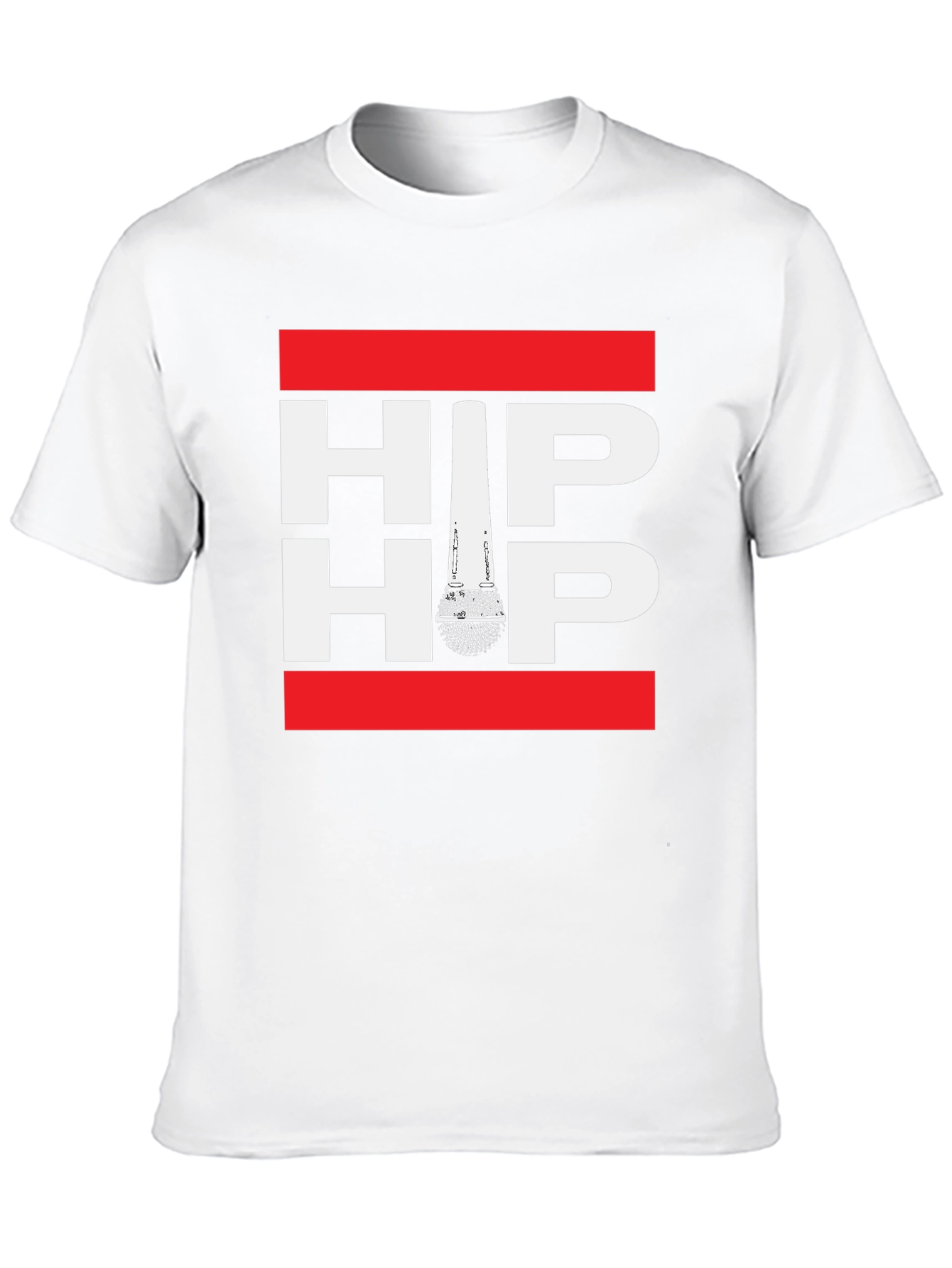 Black Hip Hop Microphone Graphic Print Tee view 10