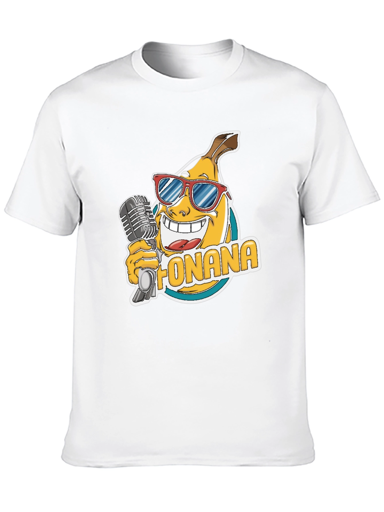 Black Funky Banana T-Shirt - Black Cotton Blend view 10