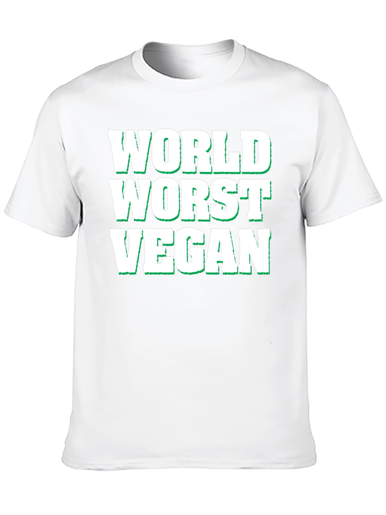 Black World's Worst Vegan T-Shirt - Funny Novelty Tee view 10
